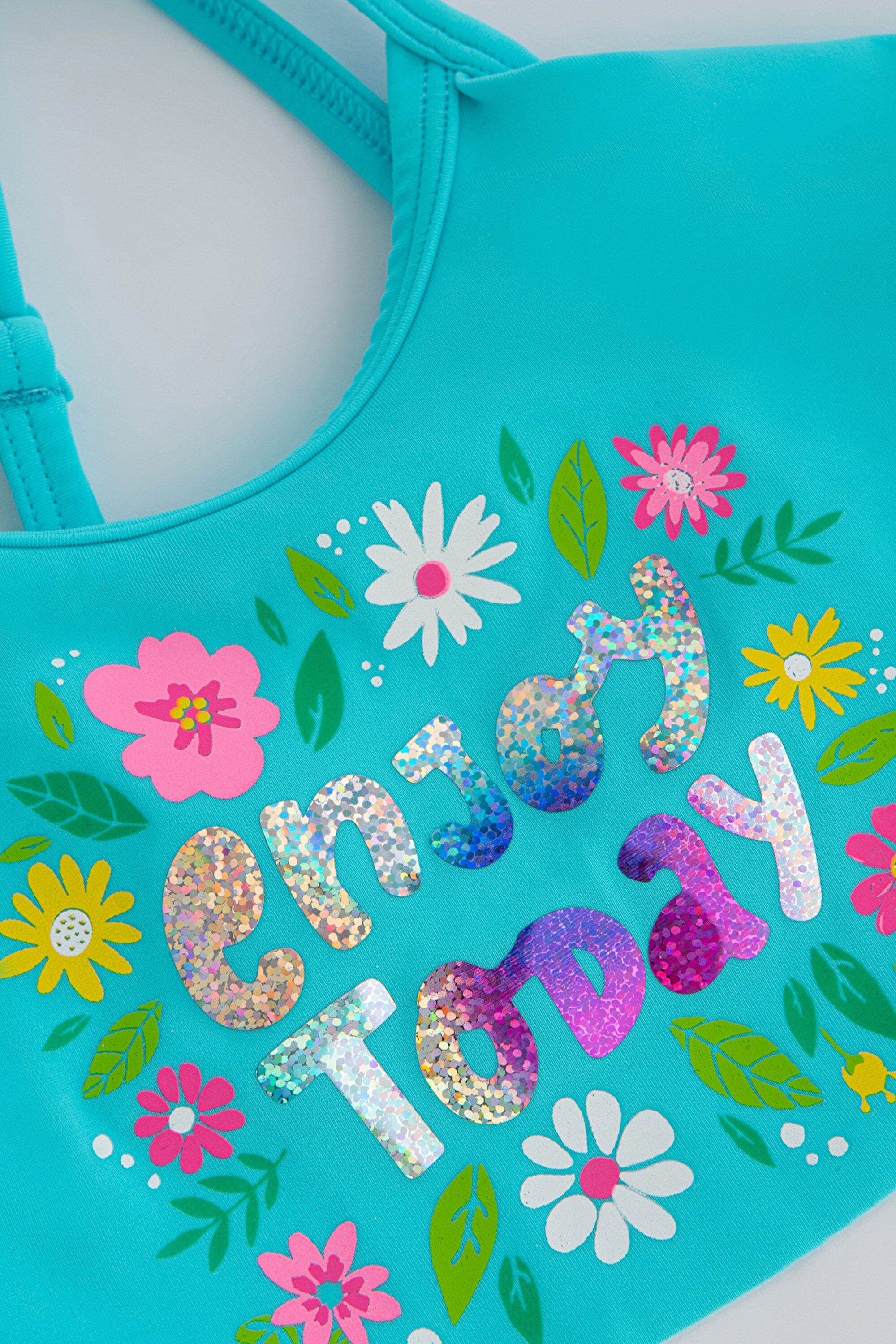 GIRLS DAISY HALTER SET, 3-4, MIX MIX