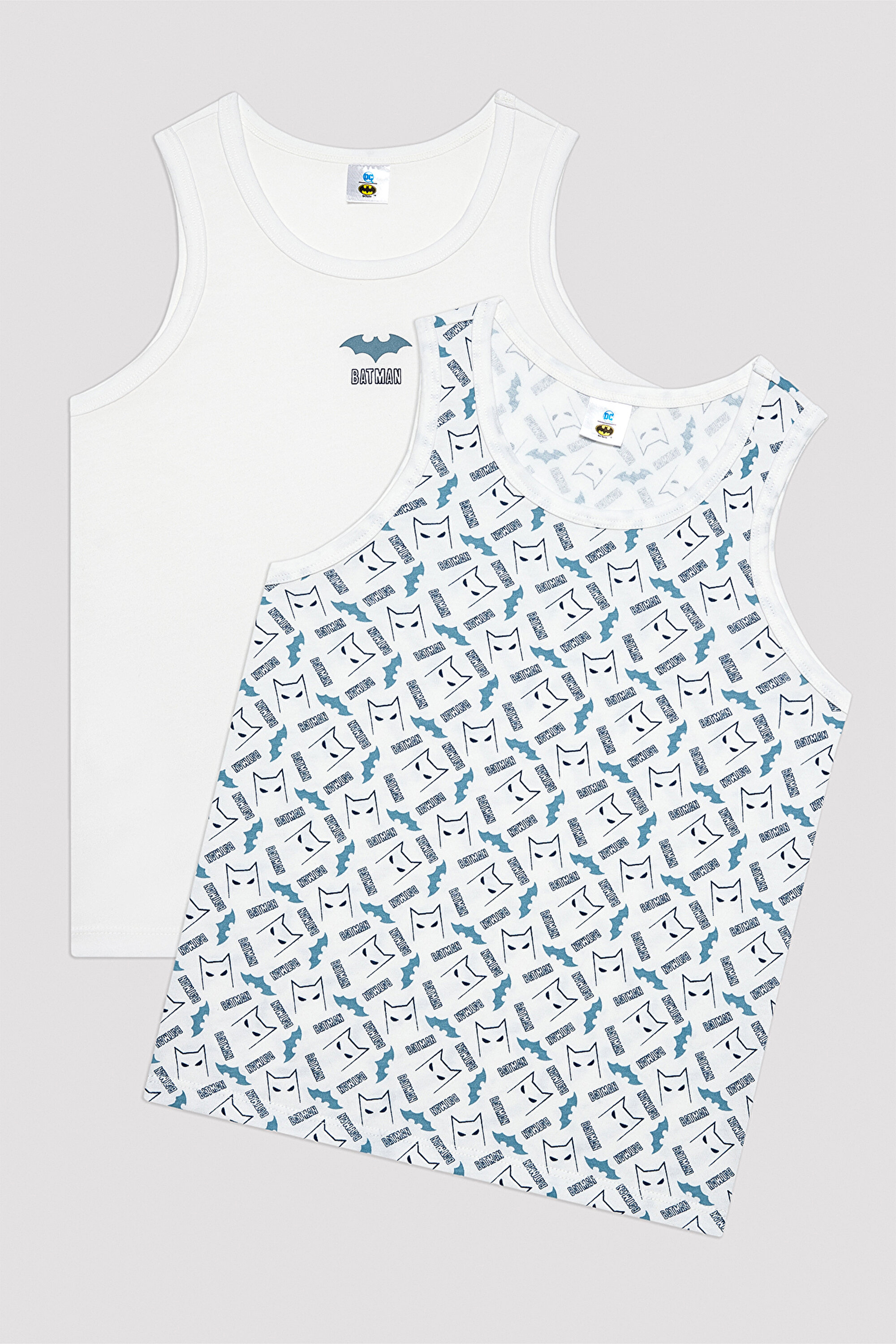 B.BATMAN 2 PACK VEST, 11-12, MIX MIX