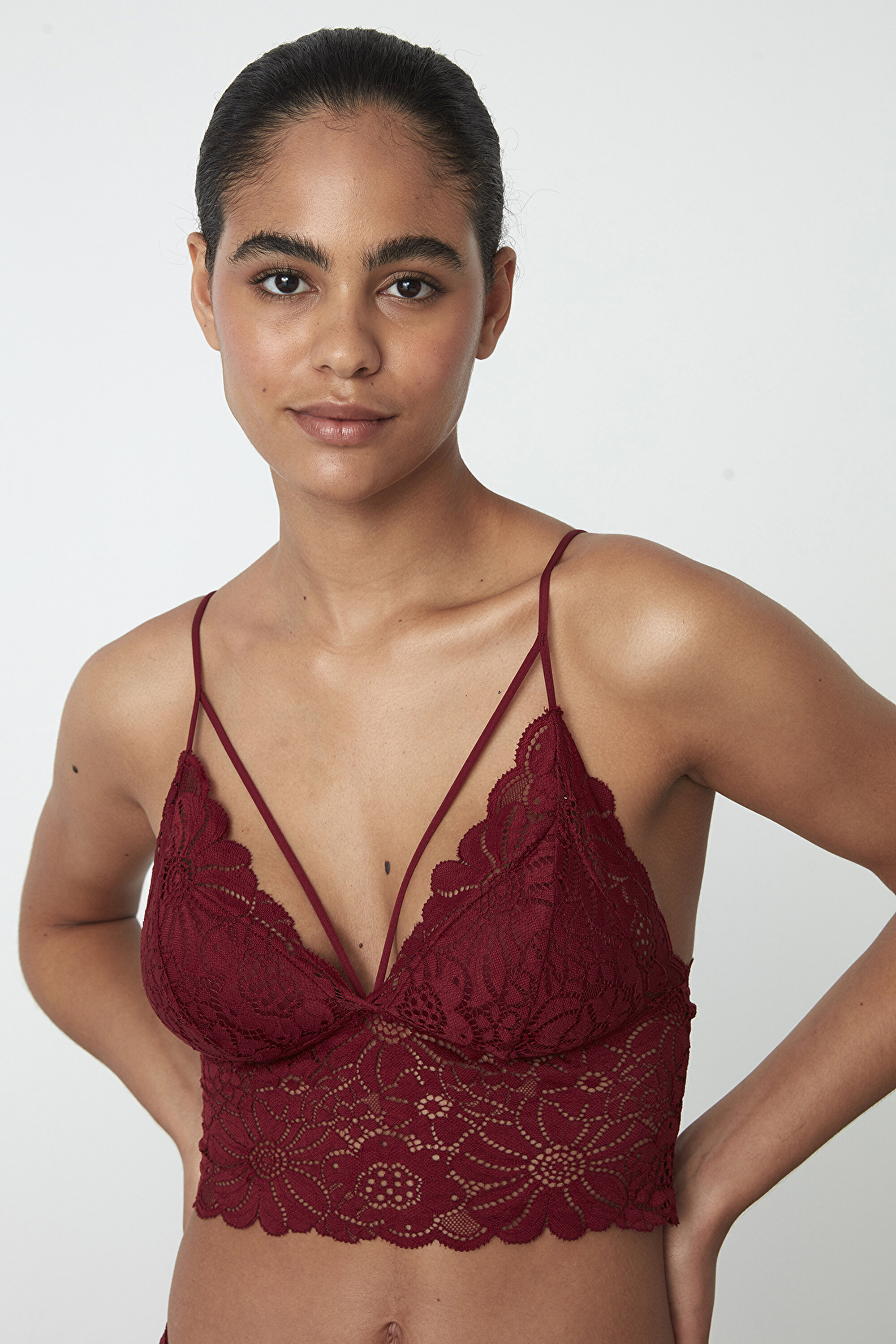 LUNA BRALET, L, BR33 BORDO