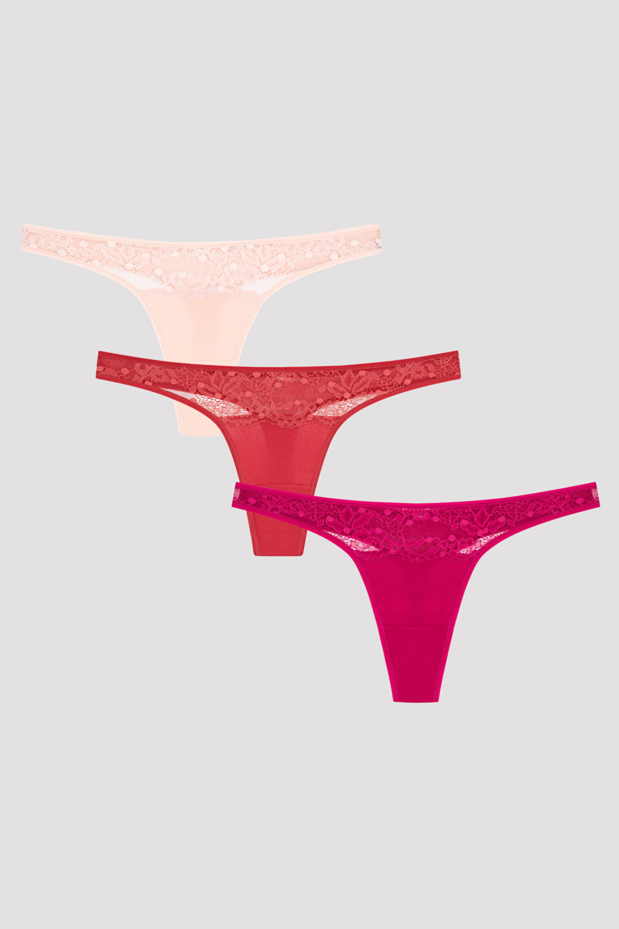 HOT SUMMER LACY DETAILED 3LU, L, MIX MIX