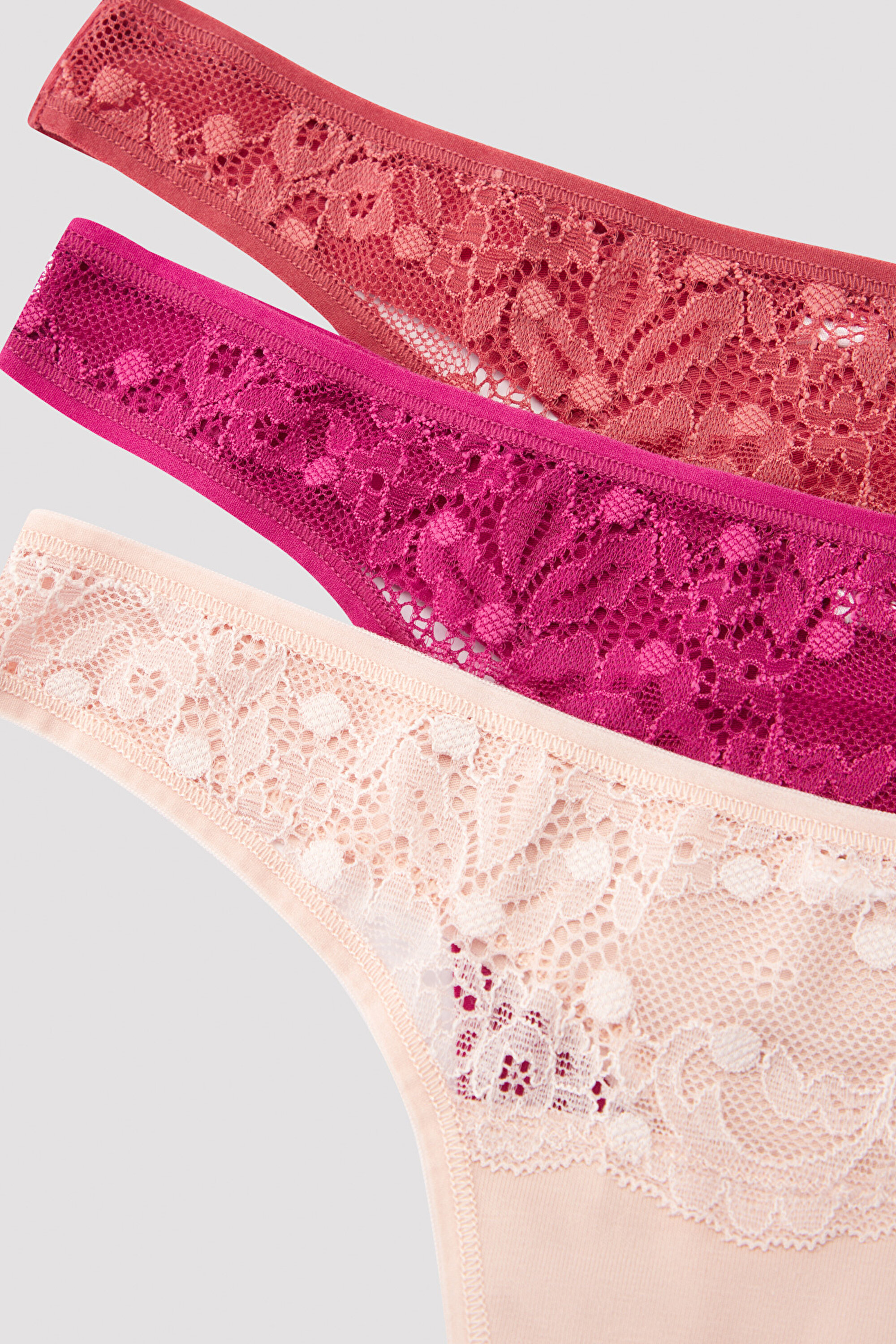 HOT SUMMER LACY DETAILED 3LU, L, MIX MIX