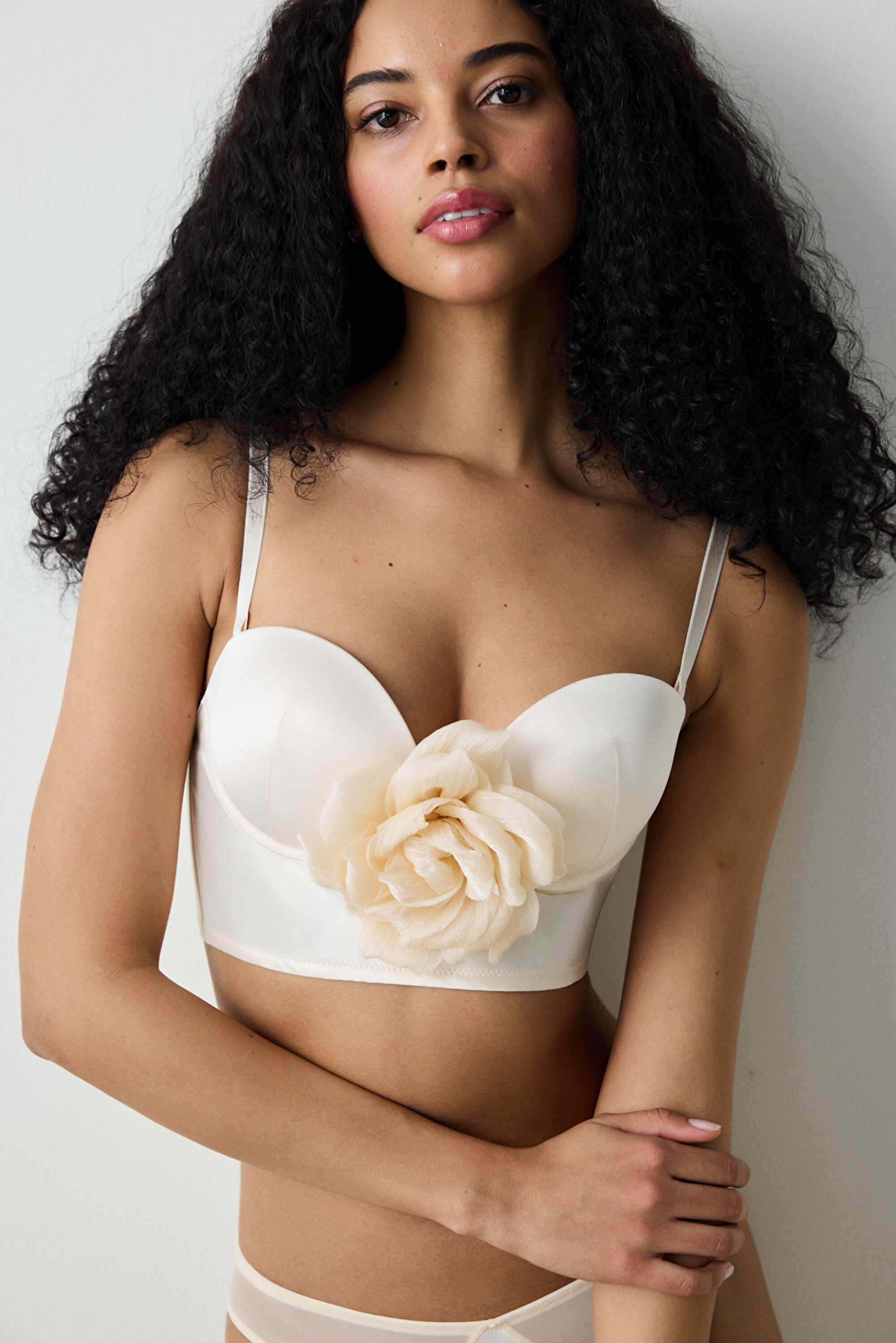 Removable Rose Perfetto Krem Büstiyer PLYK038925IY-CRM - CREAM - Penti