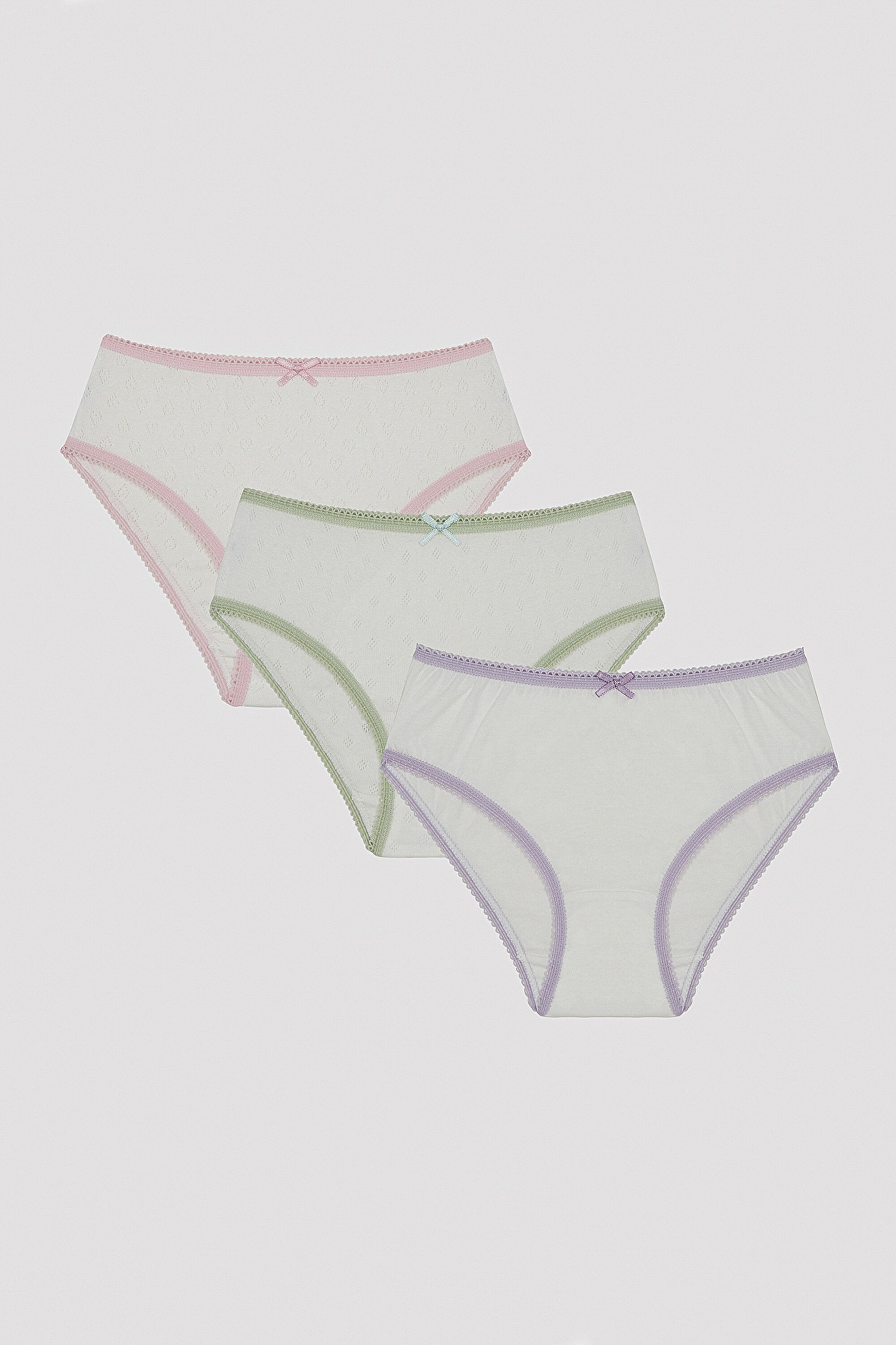 G.BASIC W 3 PACK SLIP, 11-12, EC2 EKRU