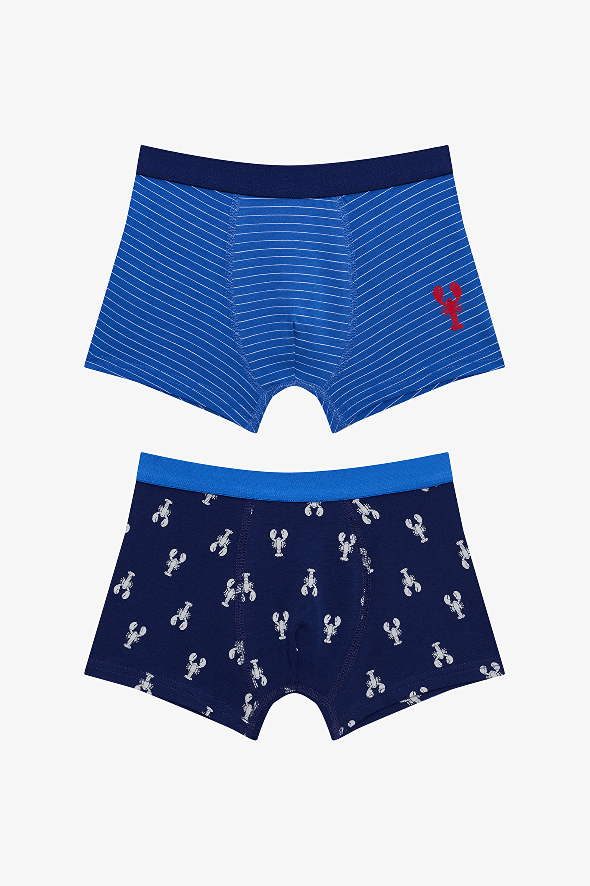 Multi Color Boy's Mediterranean 2-Pack Boxer PLZHQK6225IY-MIX