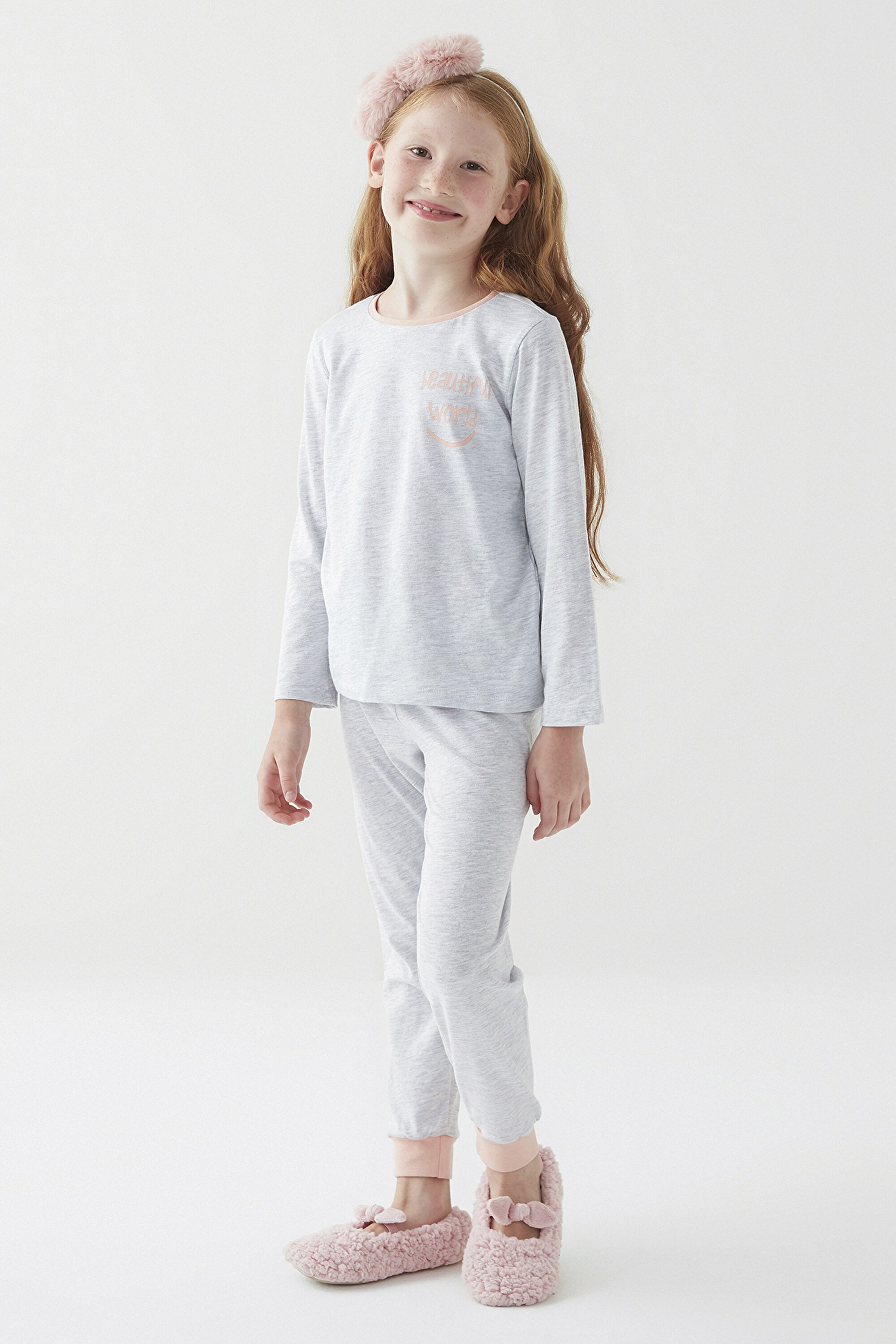GIRLS CK LETTERS LS 4LU PJ, 3-4, MIX MIX