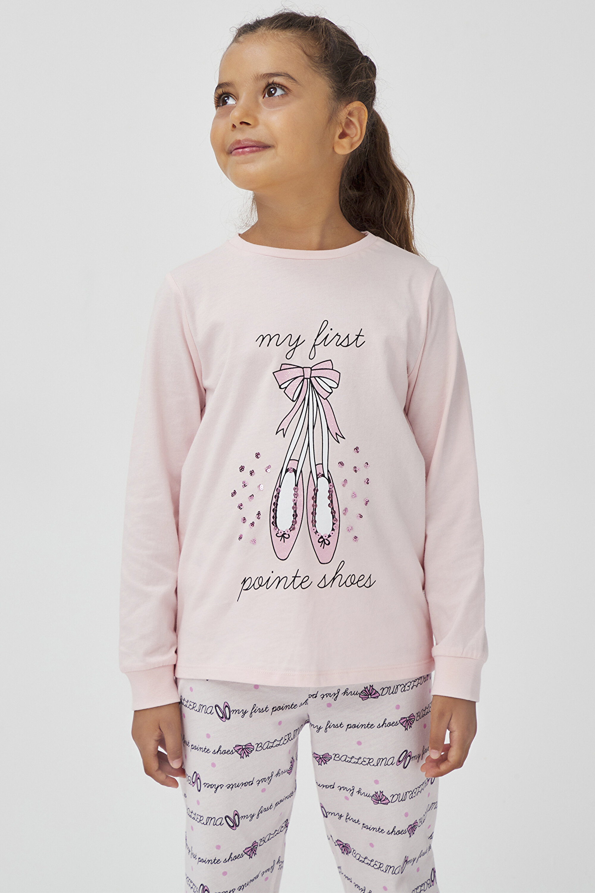 GIRLS SHOES 2LI PJ SET, 3-4, INCI