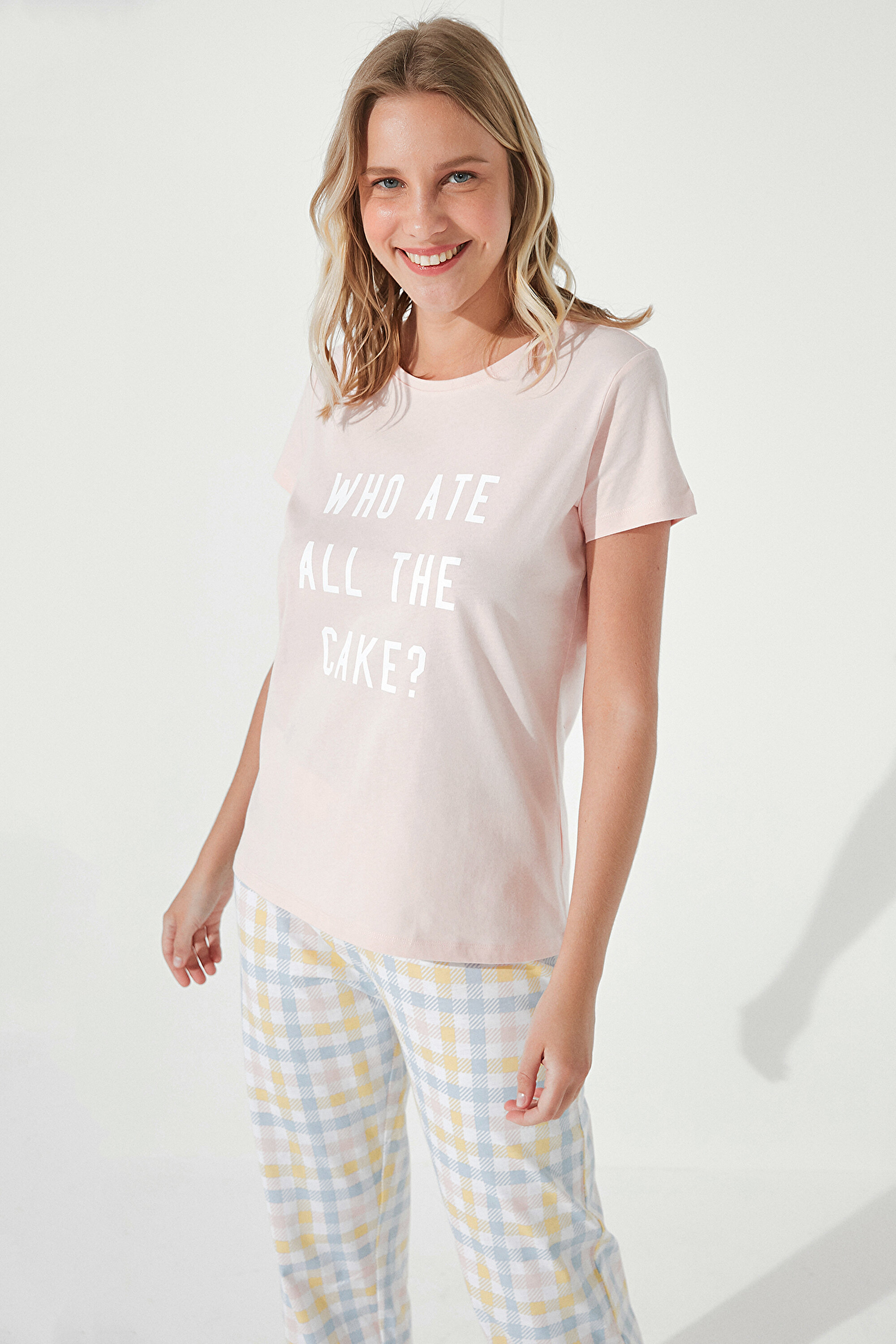 SLOGAN CAKE SS PANTOLON SE, L, PE9 PEMBE