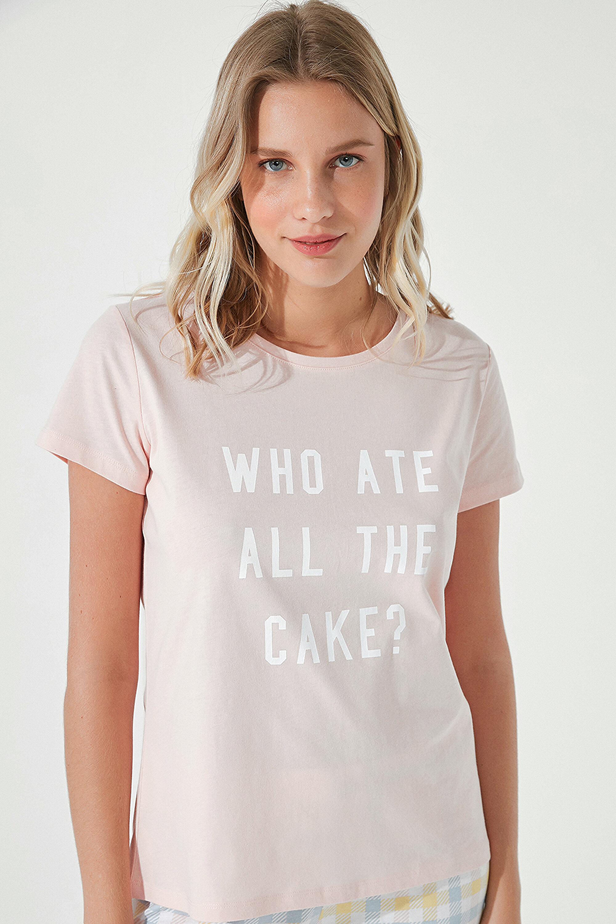 SLOGAN CAKE SS PANTOLON SE, L, PE9 PEMBE