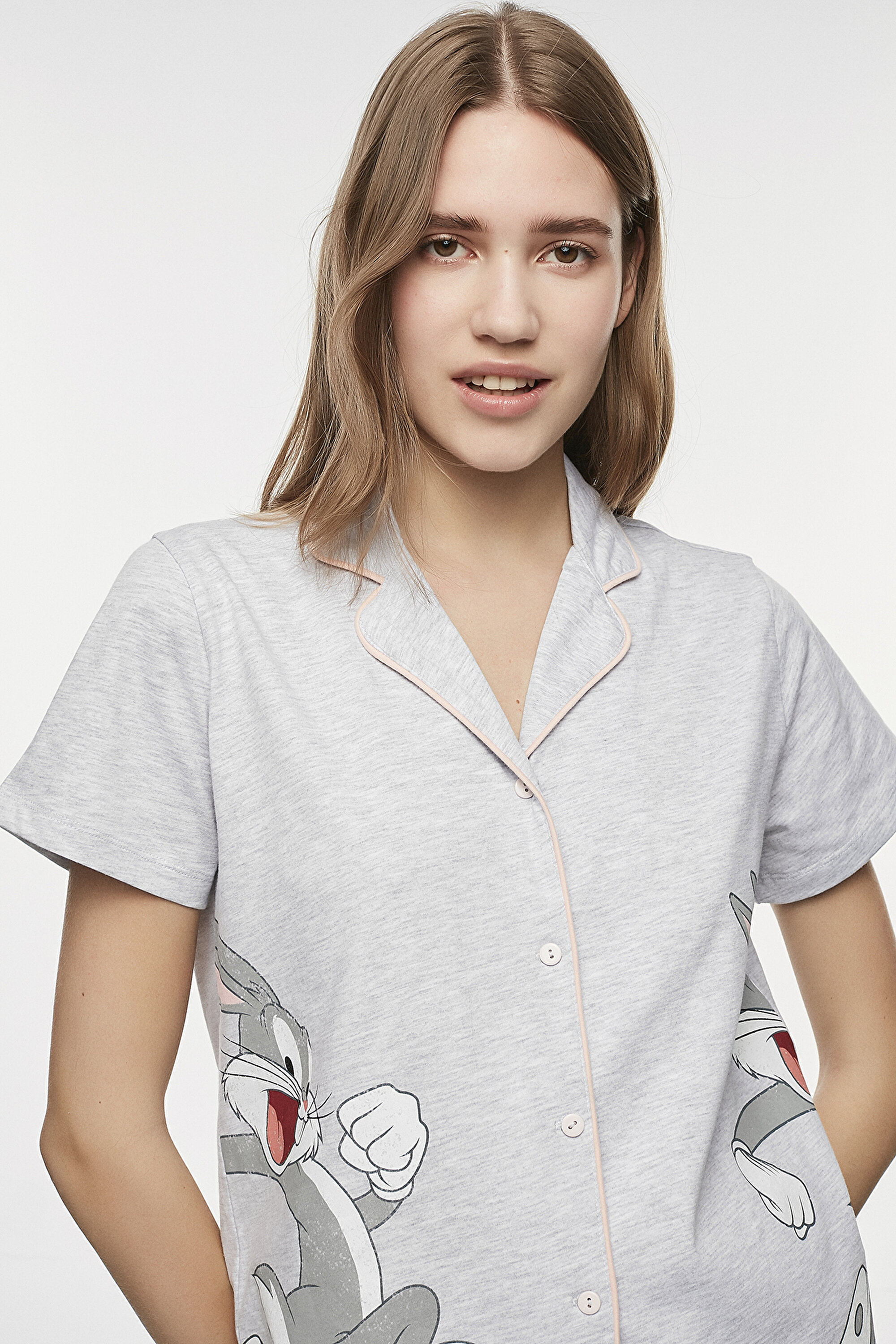 BUGS BUNNY LIC SS GÖMLEK PANT SE, L, MIX