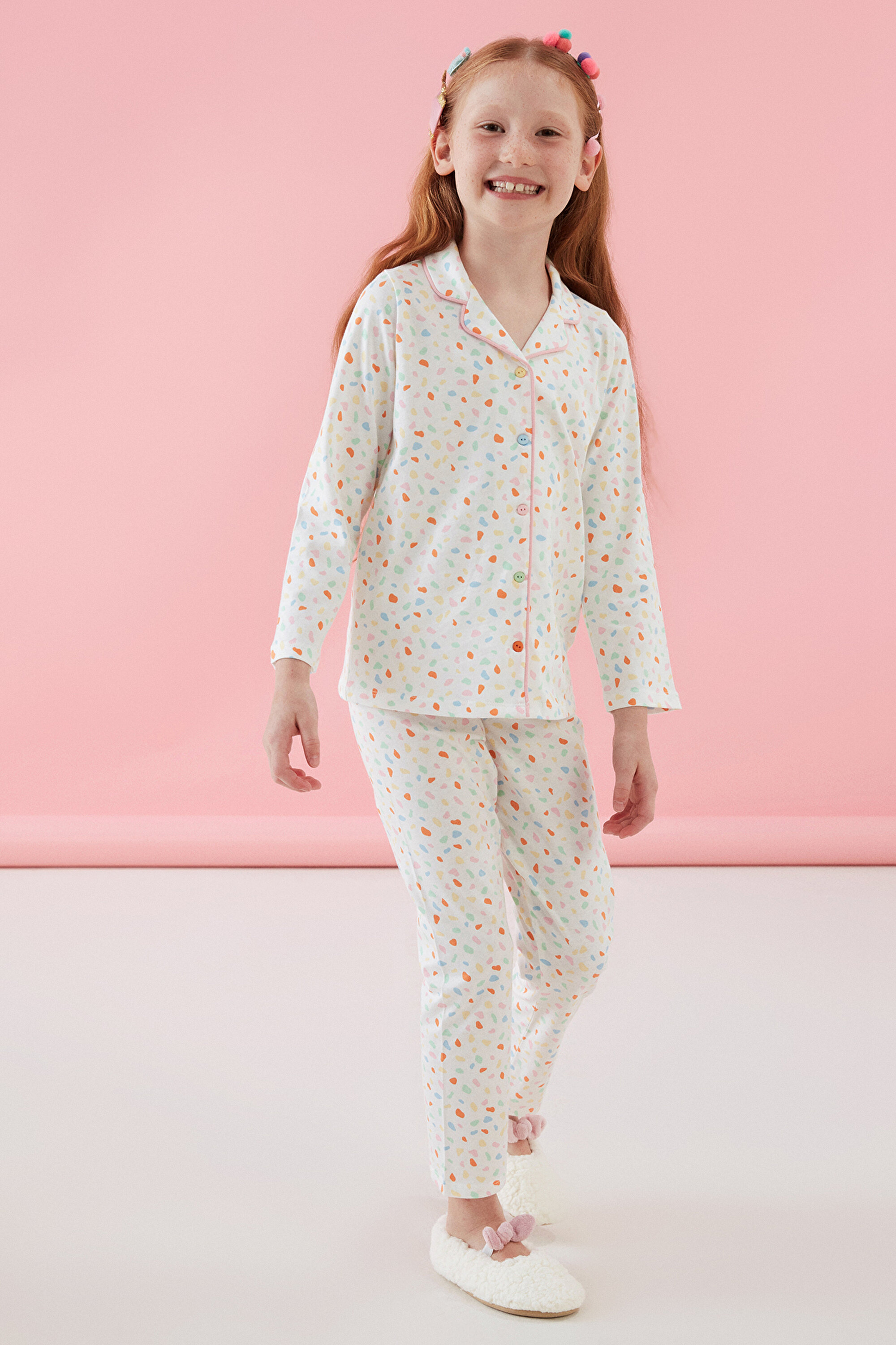 GIRLS PATTERN LS 2LI GÖMLE, 3-4, MIX MIX