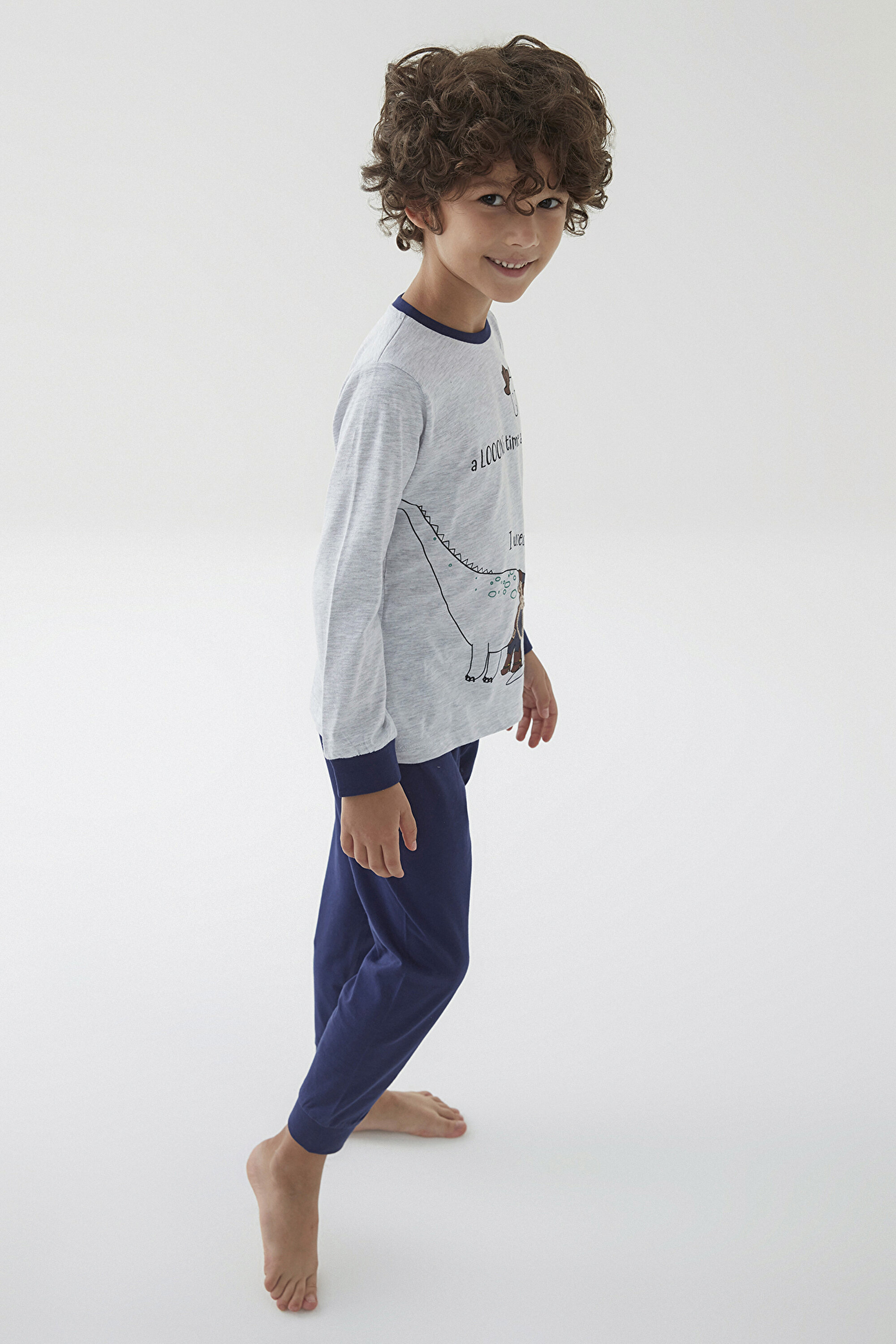 BOYS COW-BOY LS 2LI PJ SET, 112, MIX MIX