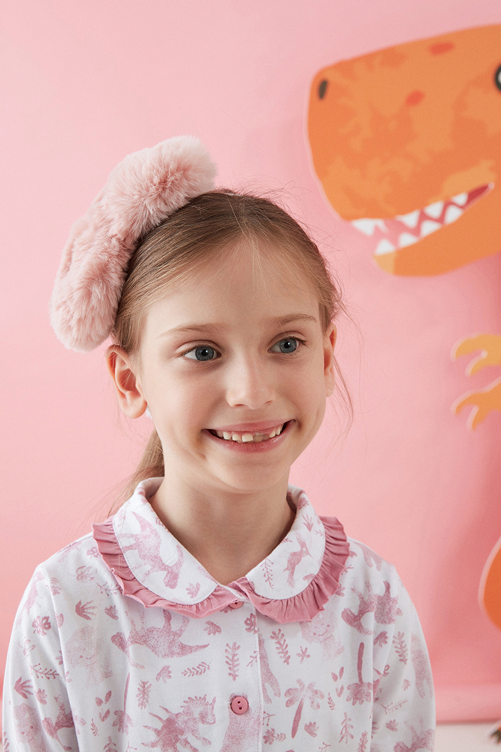 GIRLS DINO LS 2LI, 3-4, WT3 OPTIK BEYAZ