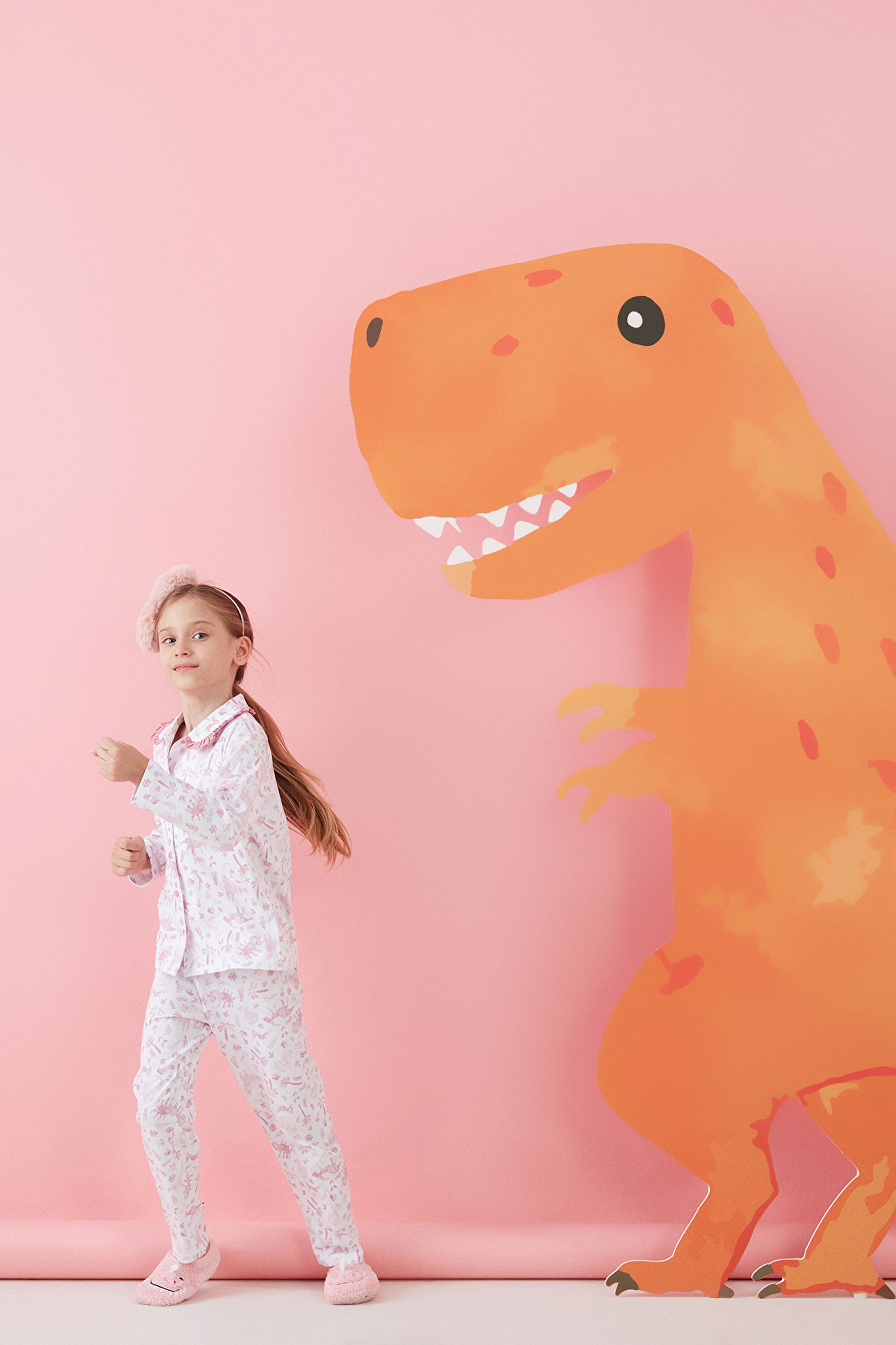 GIRLS DINO LS 2LI, 3-4, WT3 OPTIK BEYAZ