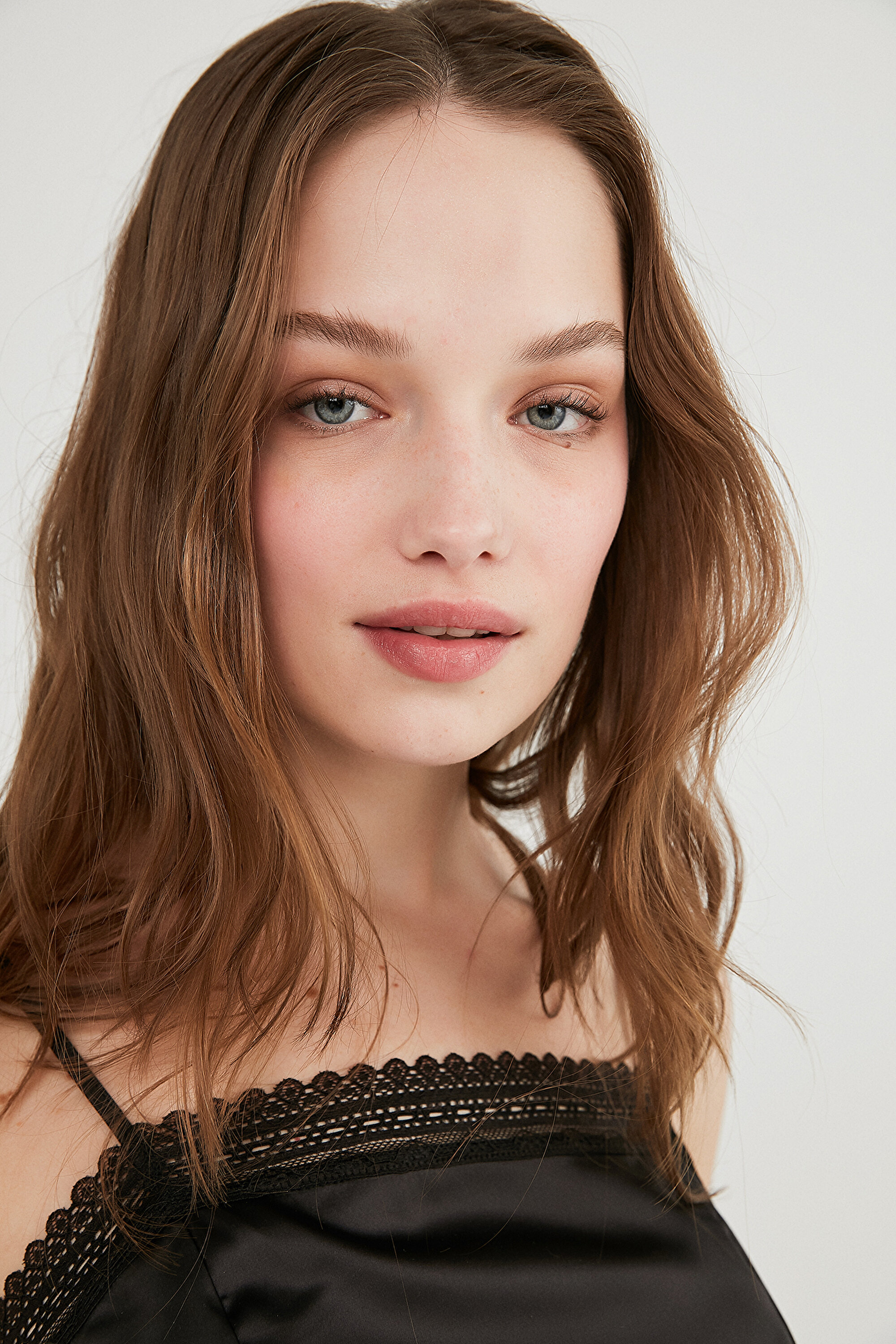 LAILA SATIN ATLET SORT SET, L, BK3 SIYAH