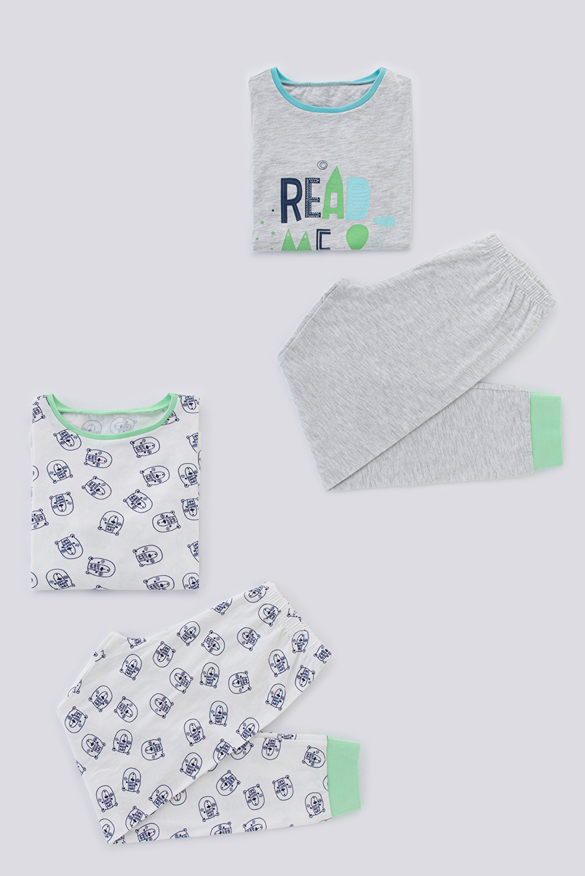 BOYS BEAR STORY 4LÜ PJ SET, 11-12, MIX