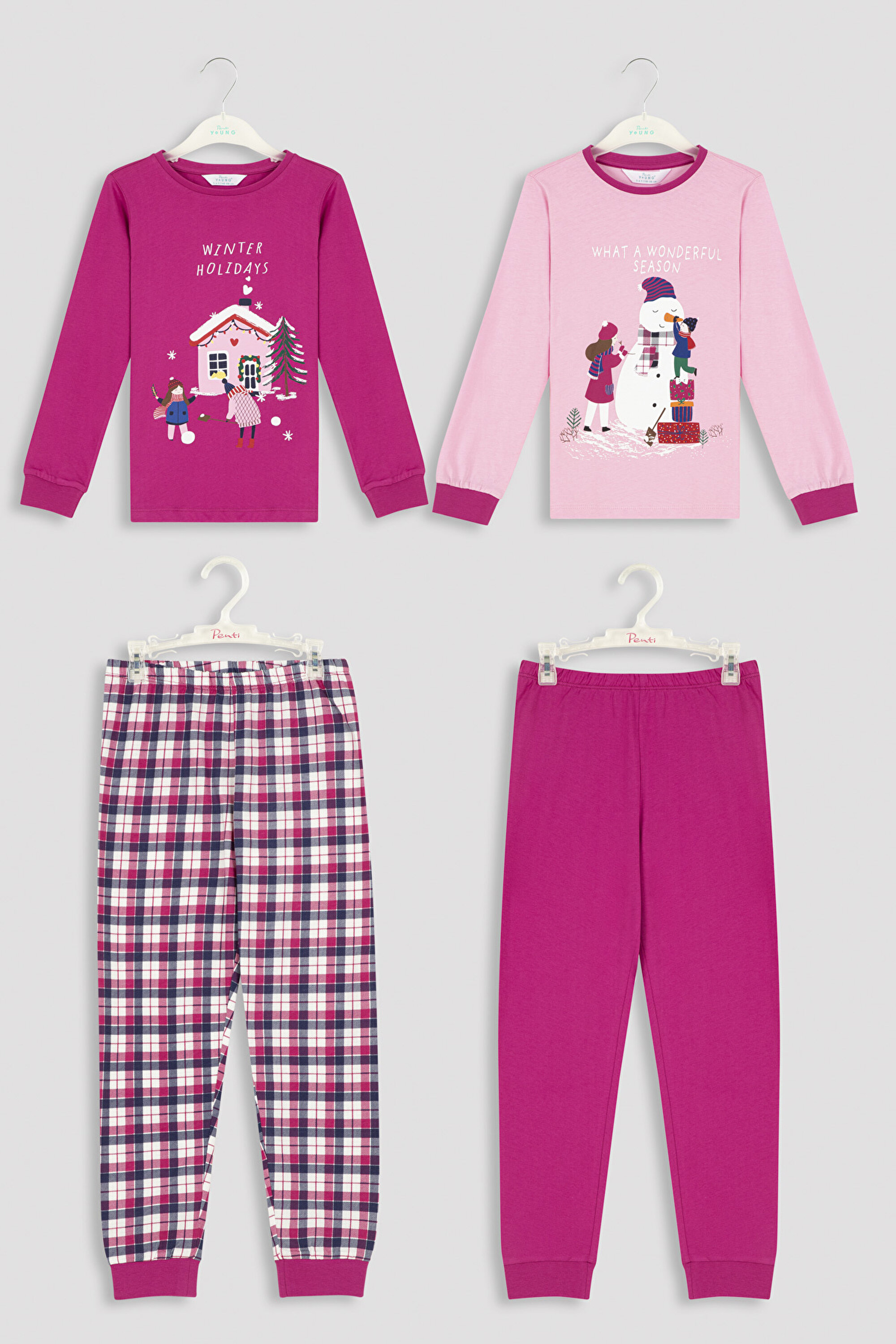 G.HOLIDAY LS 2 PACK PJ S, 11-12, MIX MIX