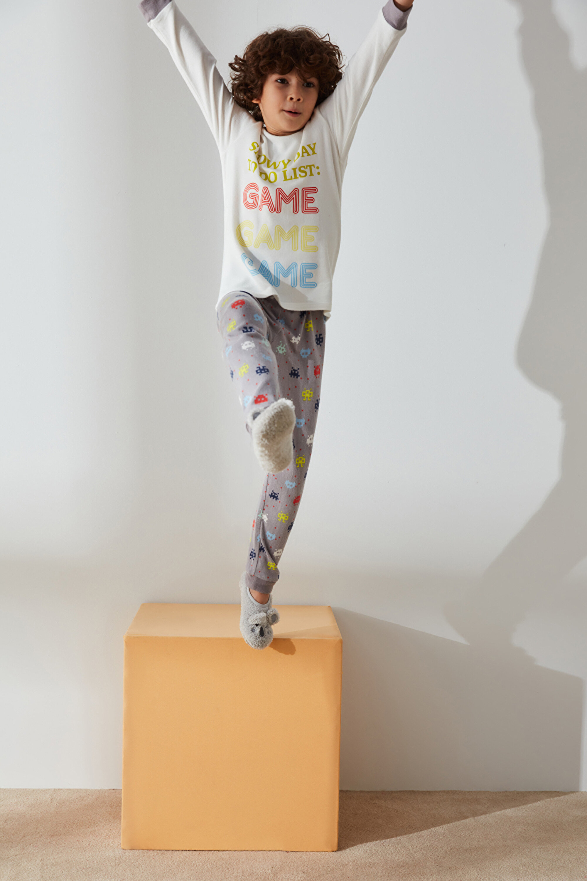 BOYS GAME LS TERMAL, 112, GBY GRI BEYAZ