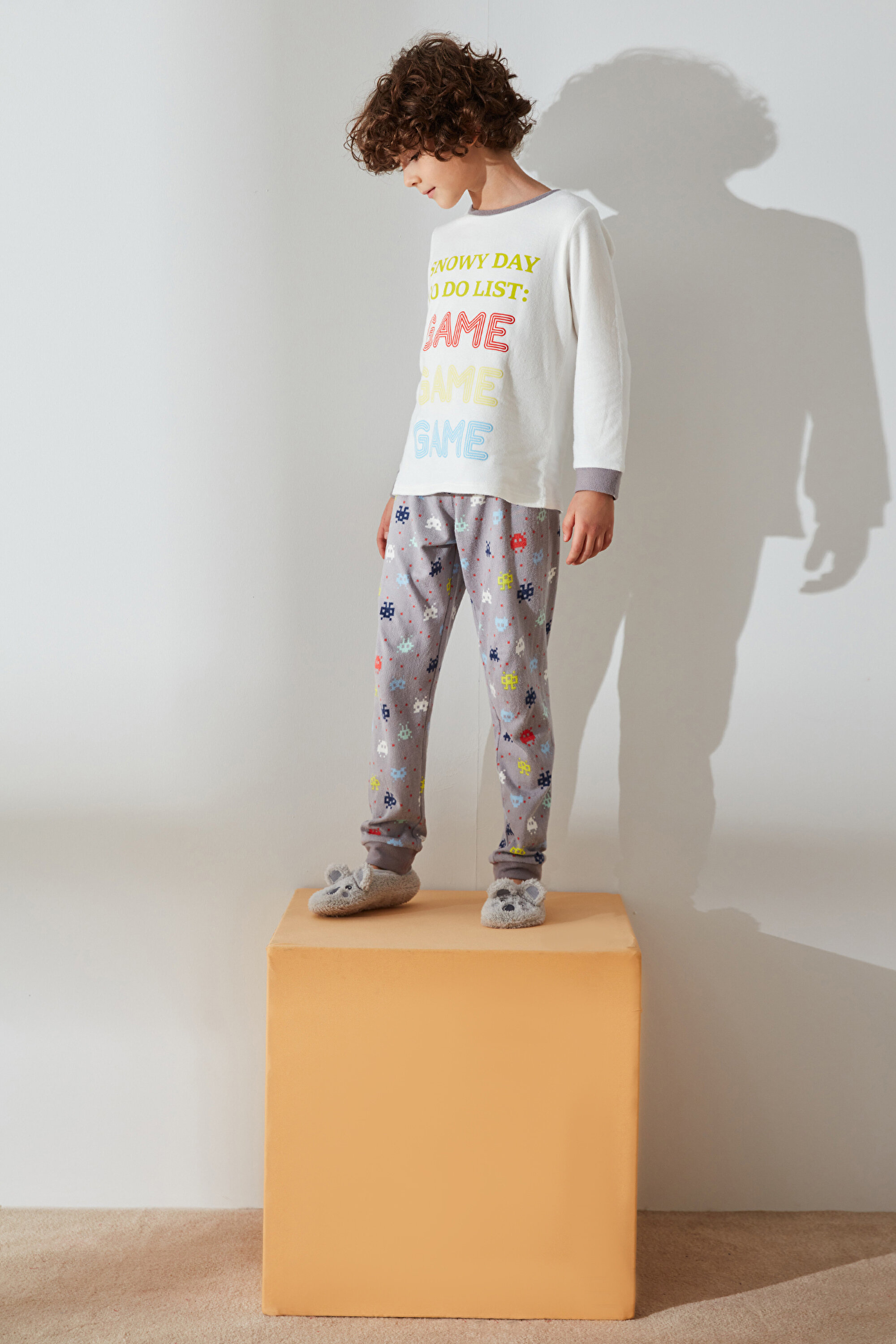 BOYS GAME LS TERMAL, 112, GBY GRI BEYAZ