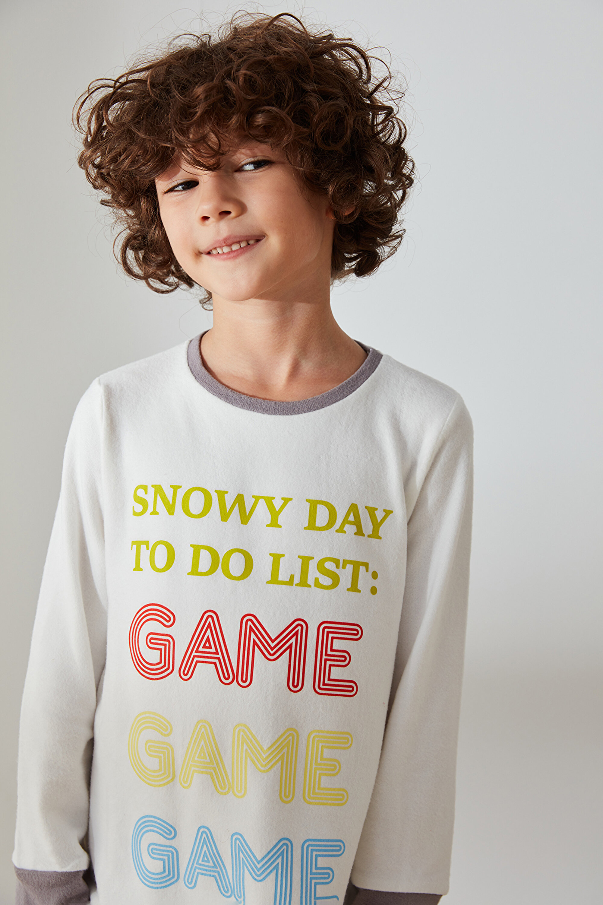 BOYS GAME LS TERMAL, 112, GBY GRI BEYAZ