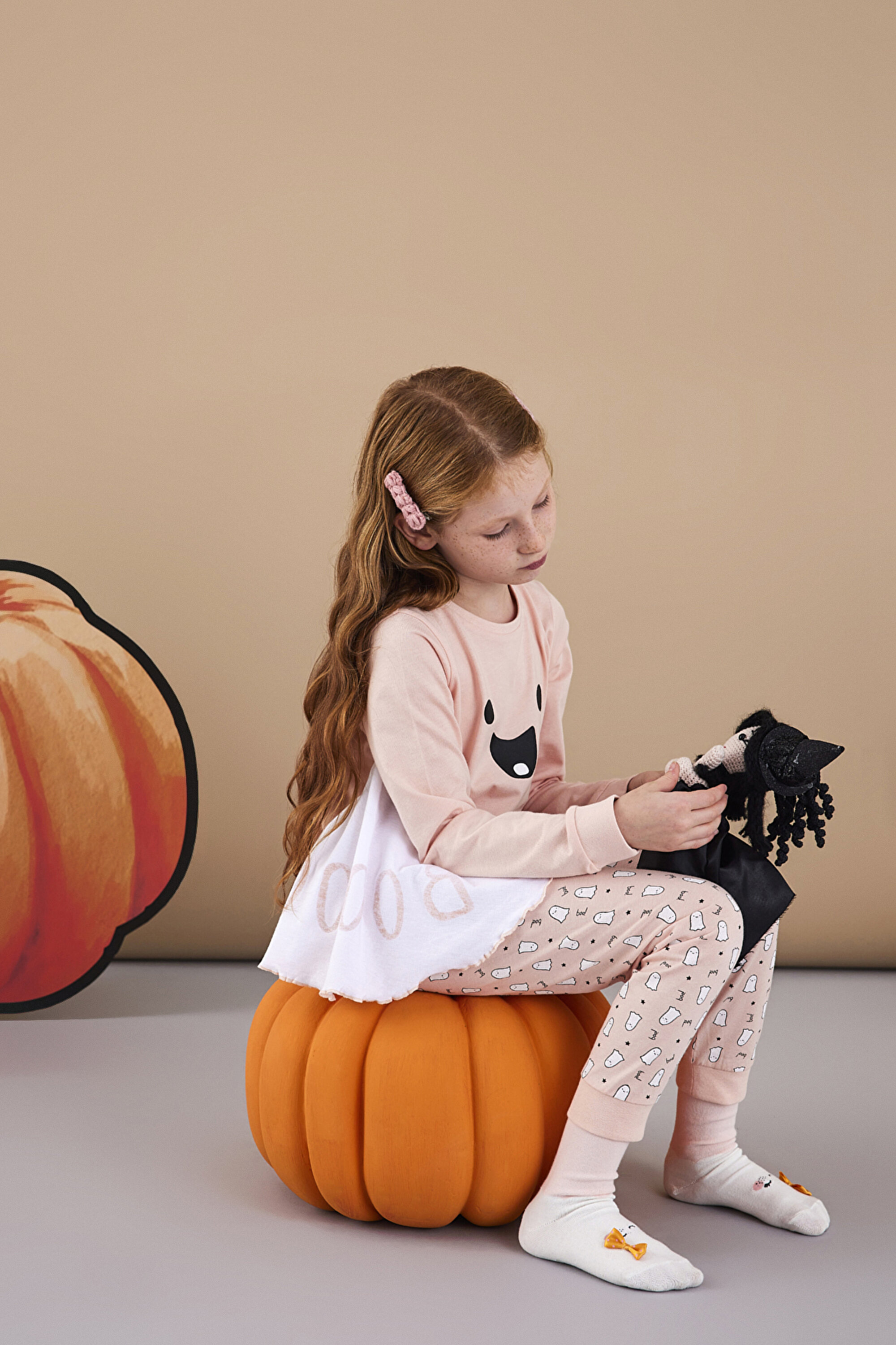 GIRLS BOO LS 2LI PJ, 3-4, PIX PEMBE MIX