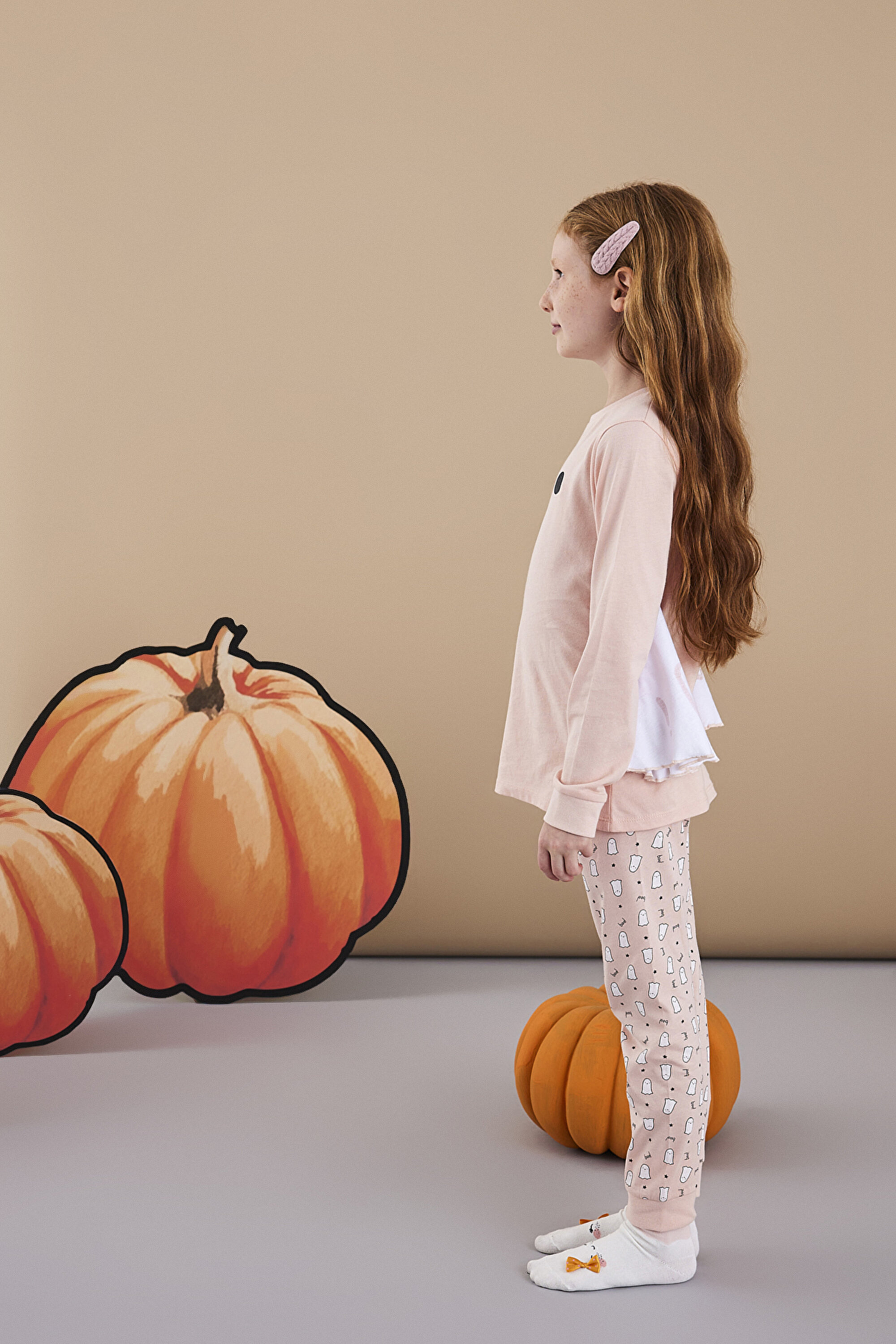 GIRLS BOO LS 2LI PJ, 3-4, PIX PEMBE MIX