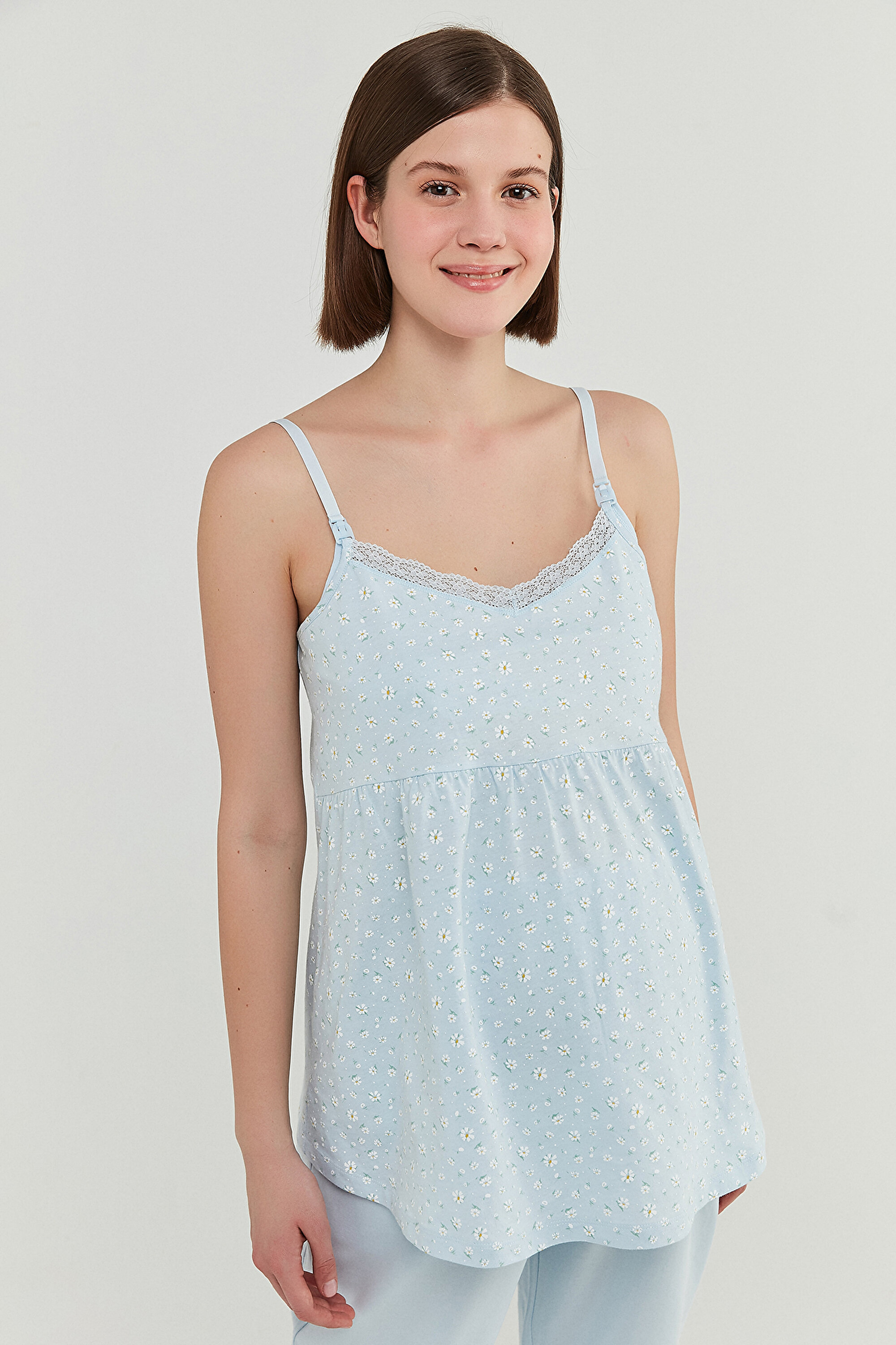 MAMA BLUE DITSY ATLET, L, BL7 ACIK MAVI