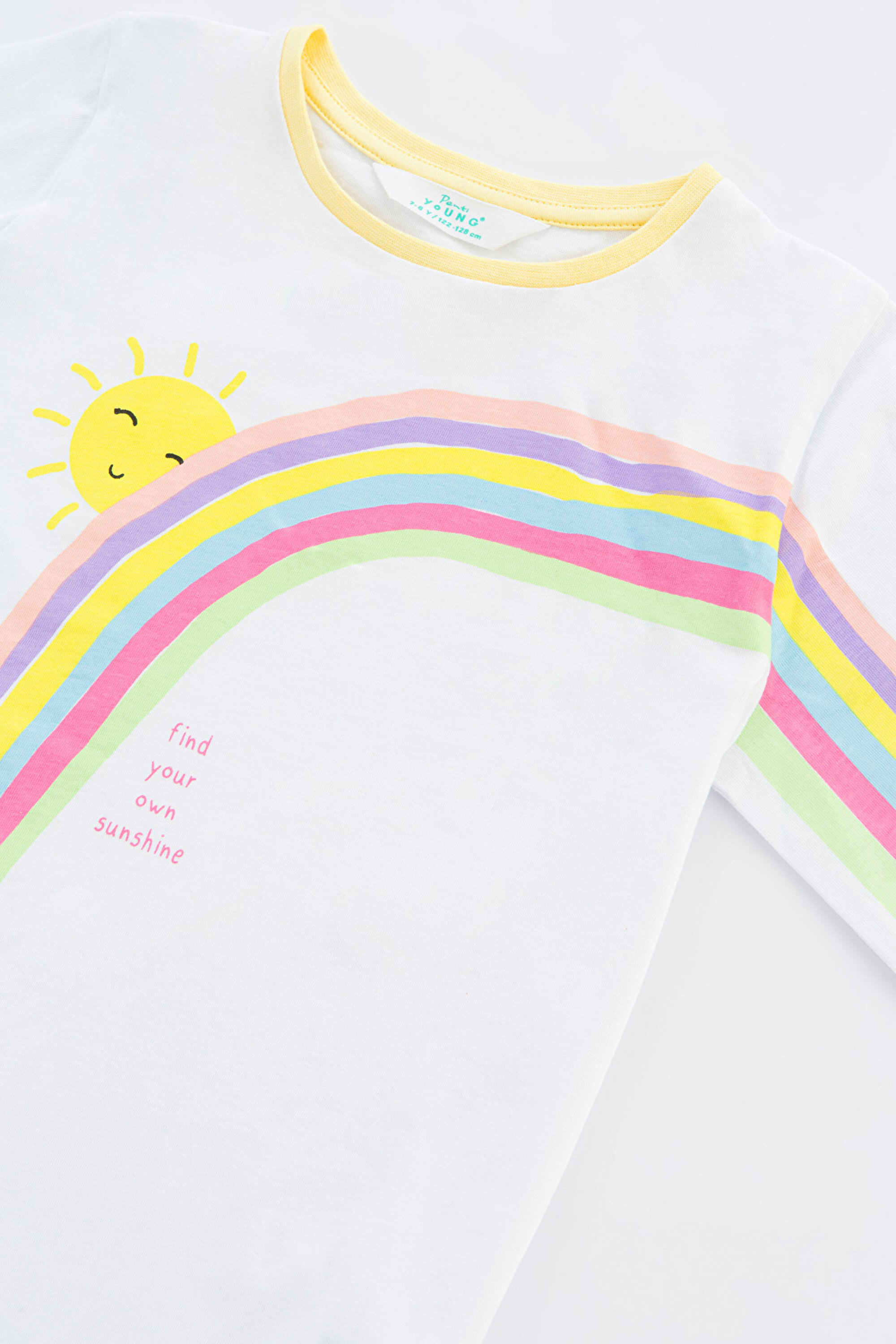 GIRLS SUNSHINE LS 2LI PJ S, 3-4, MIX MIX