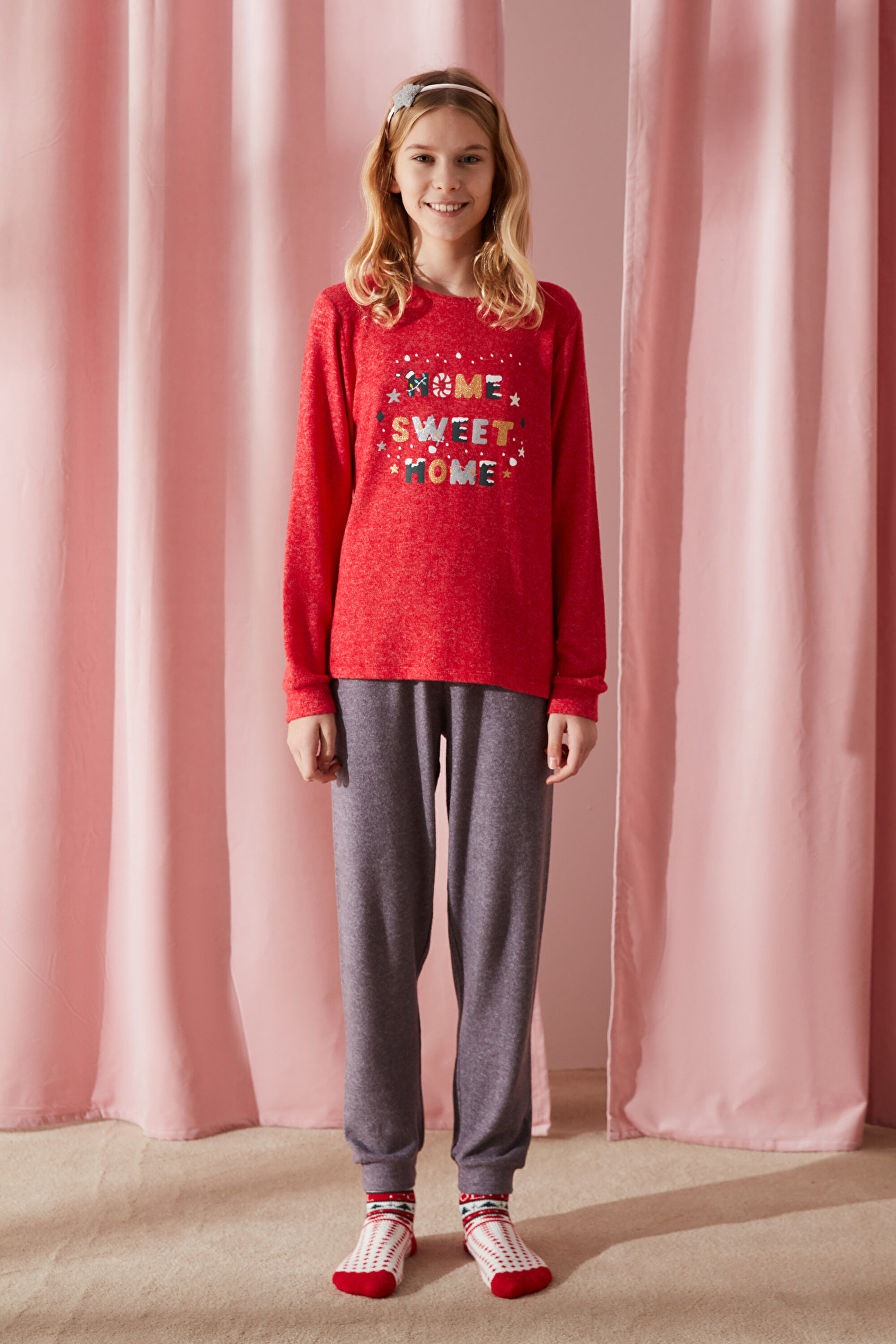 TEEN SWEET HOME LS 2LI PJ, 112, MIX MIX