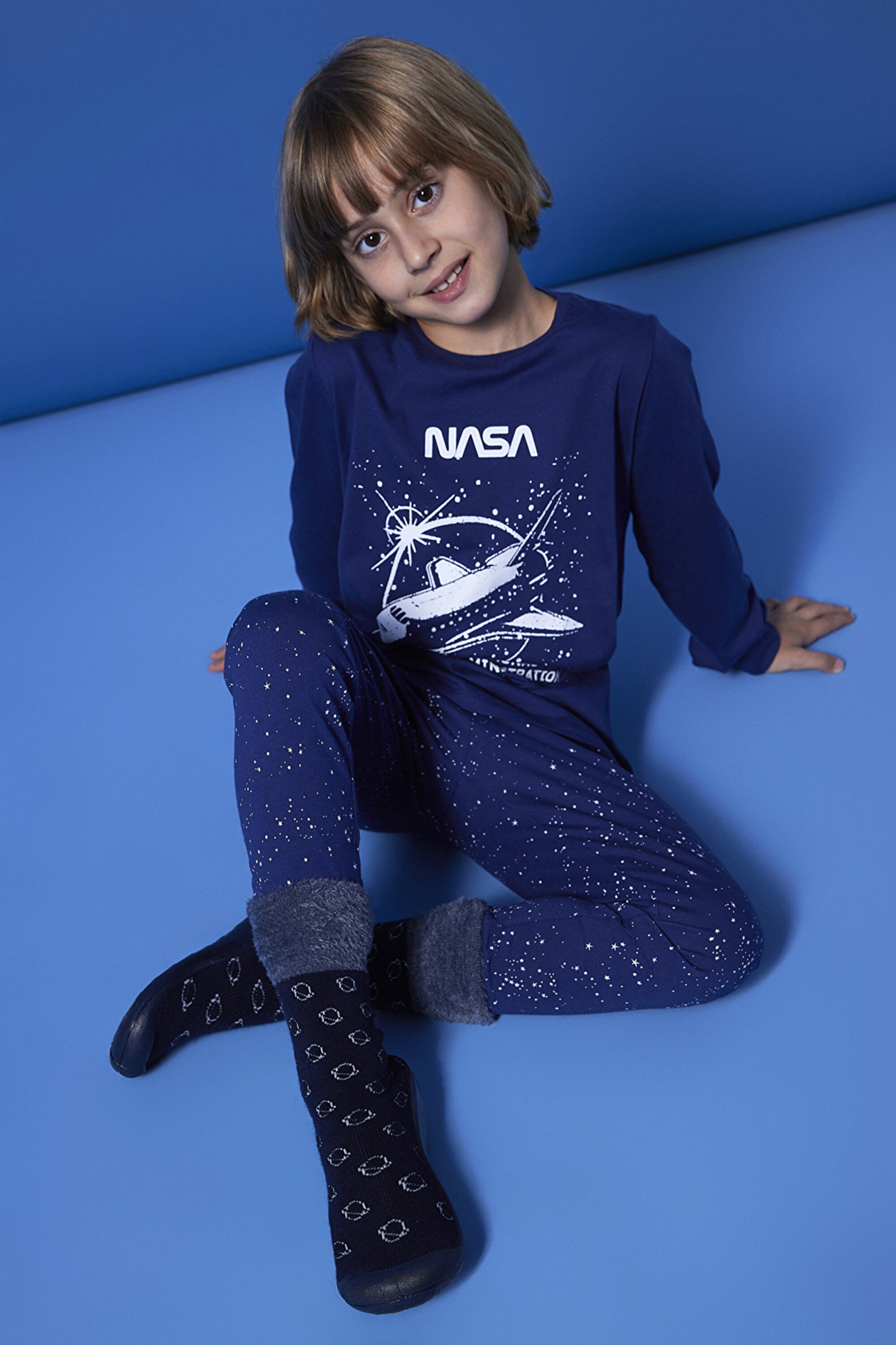 BOYS LIC NASA 2LI PJ SET, 112, BU5 MAVI