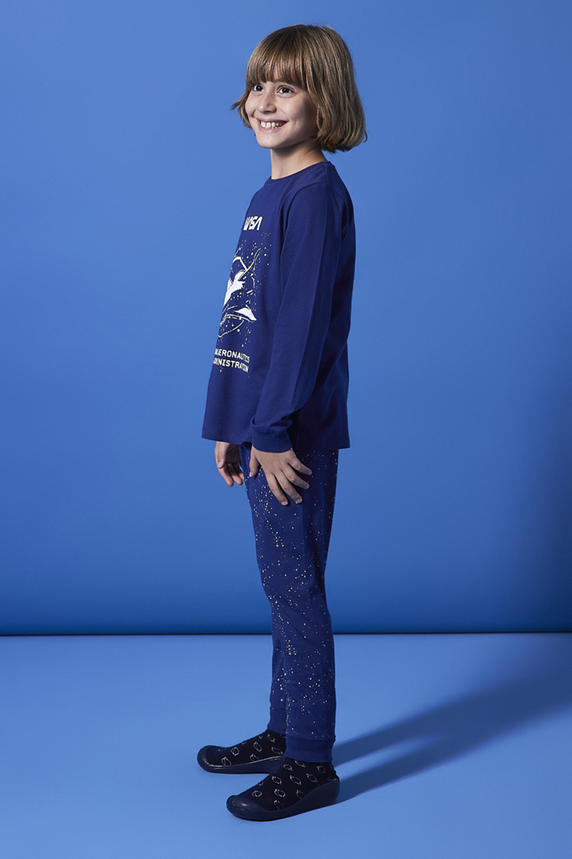BOYS LIC NASA 2LI PJ SET, 112, BU5 MAVI