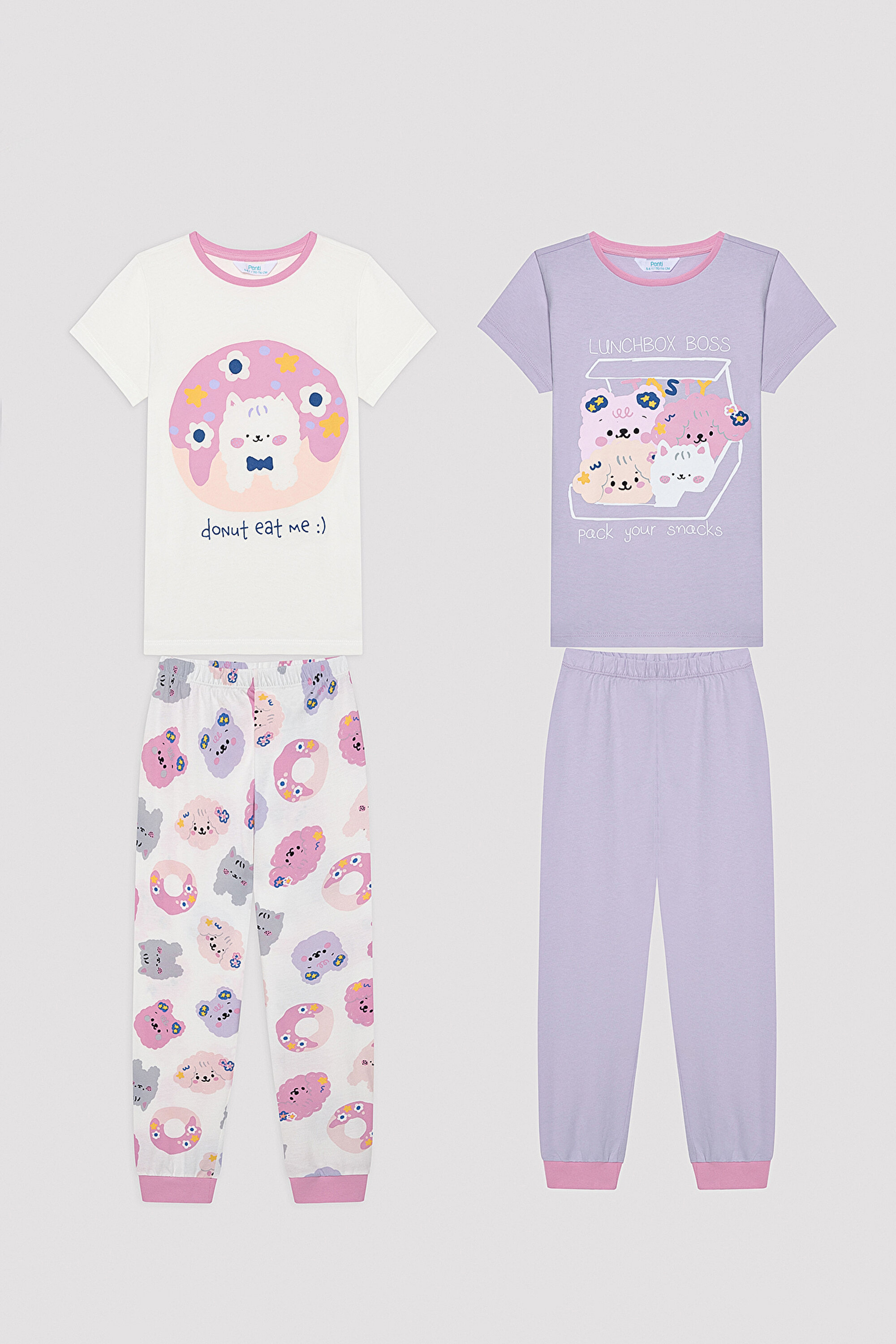 G.TASTY SS 2 PACK PJ SET, 11-12, MIX MIX