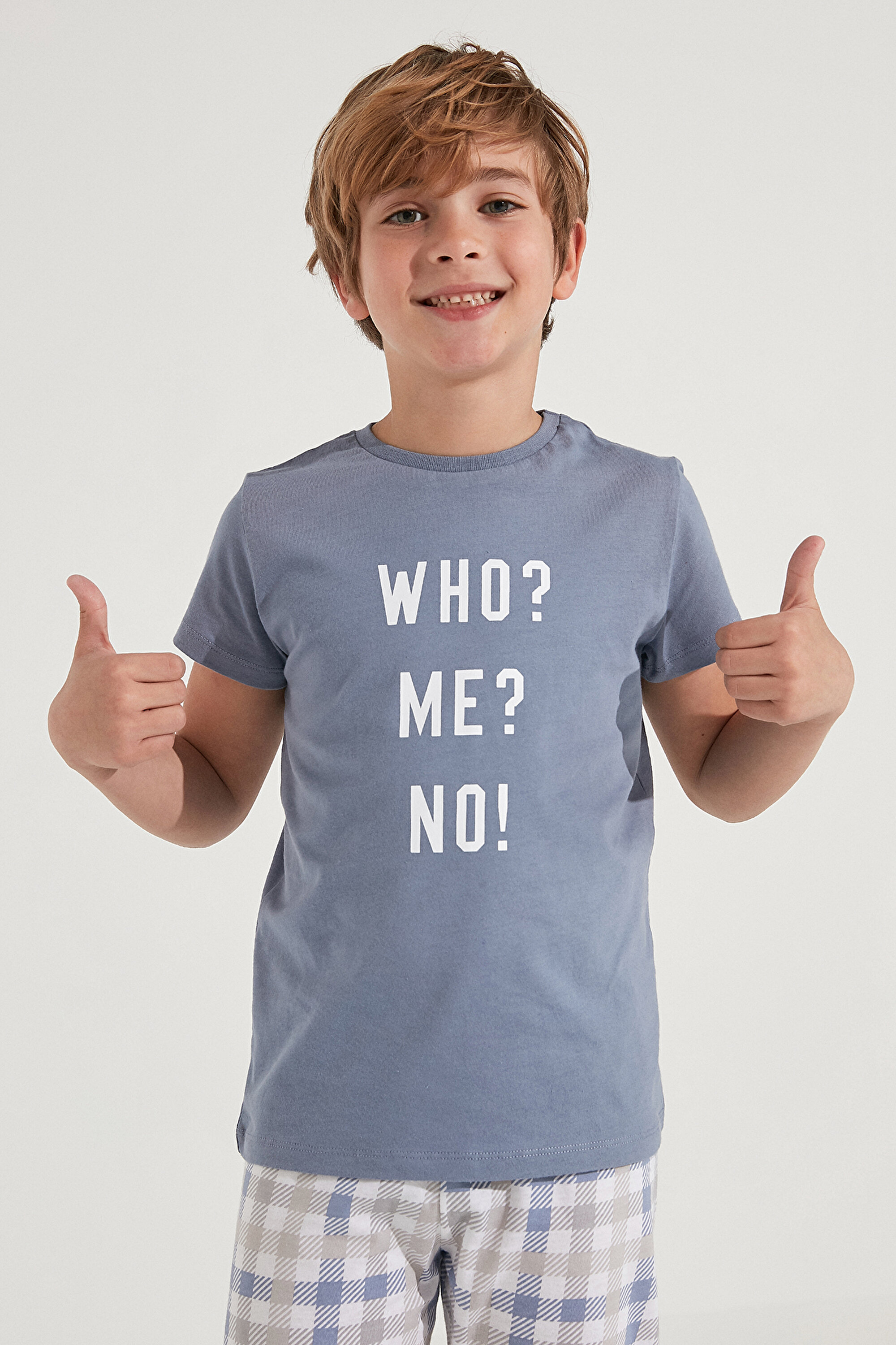 BOYS SLOGAN SS 2LI FAM, 112, KIN KINDIGO