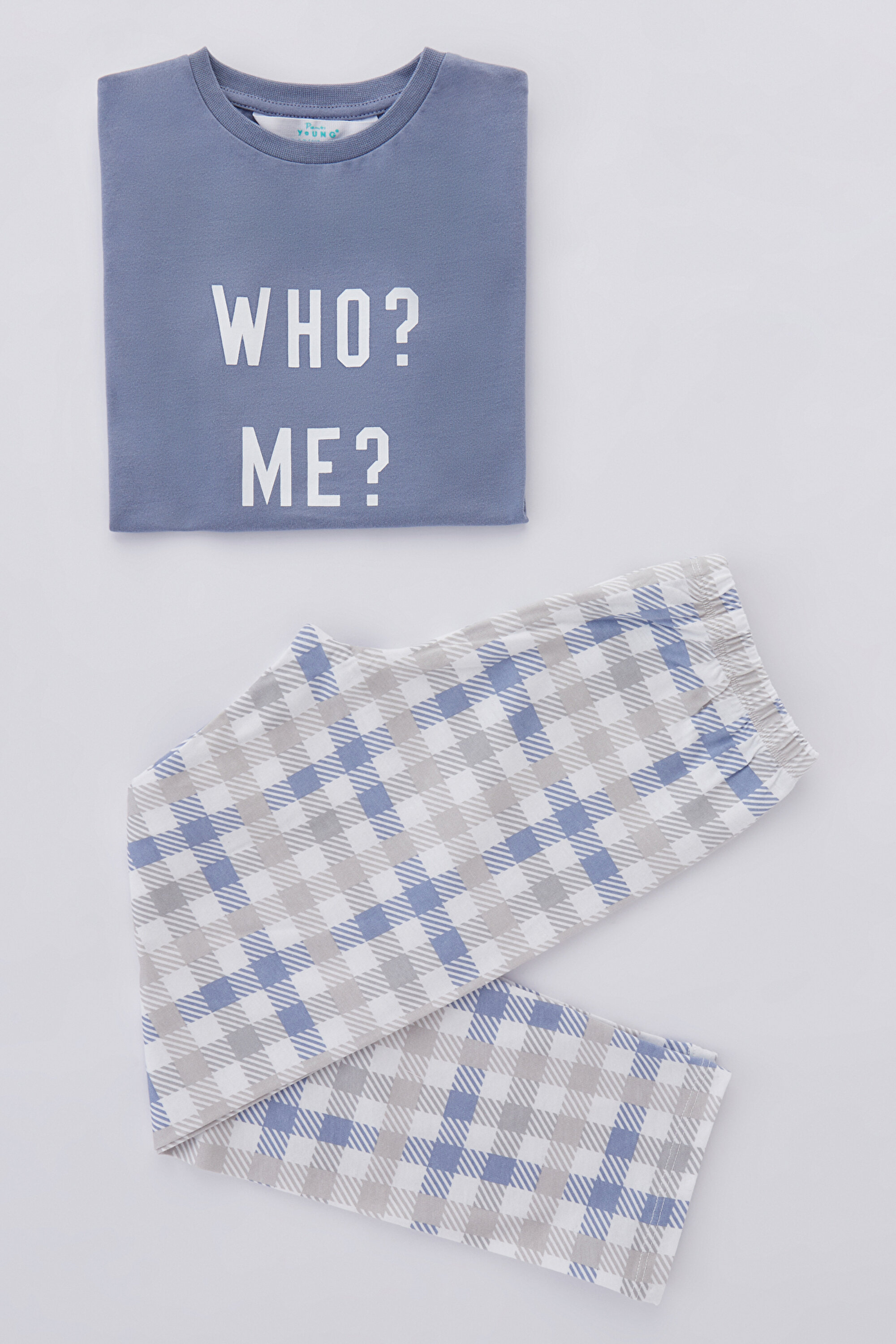 BOYS SLOGAN SS 2LI FAM, 112, KIN KINDIGO