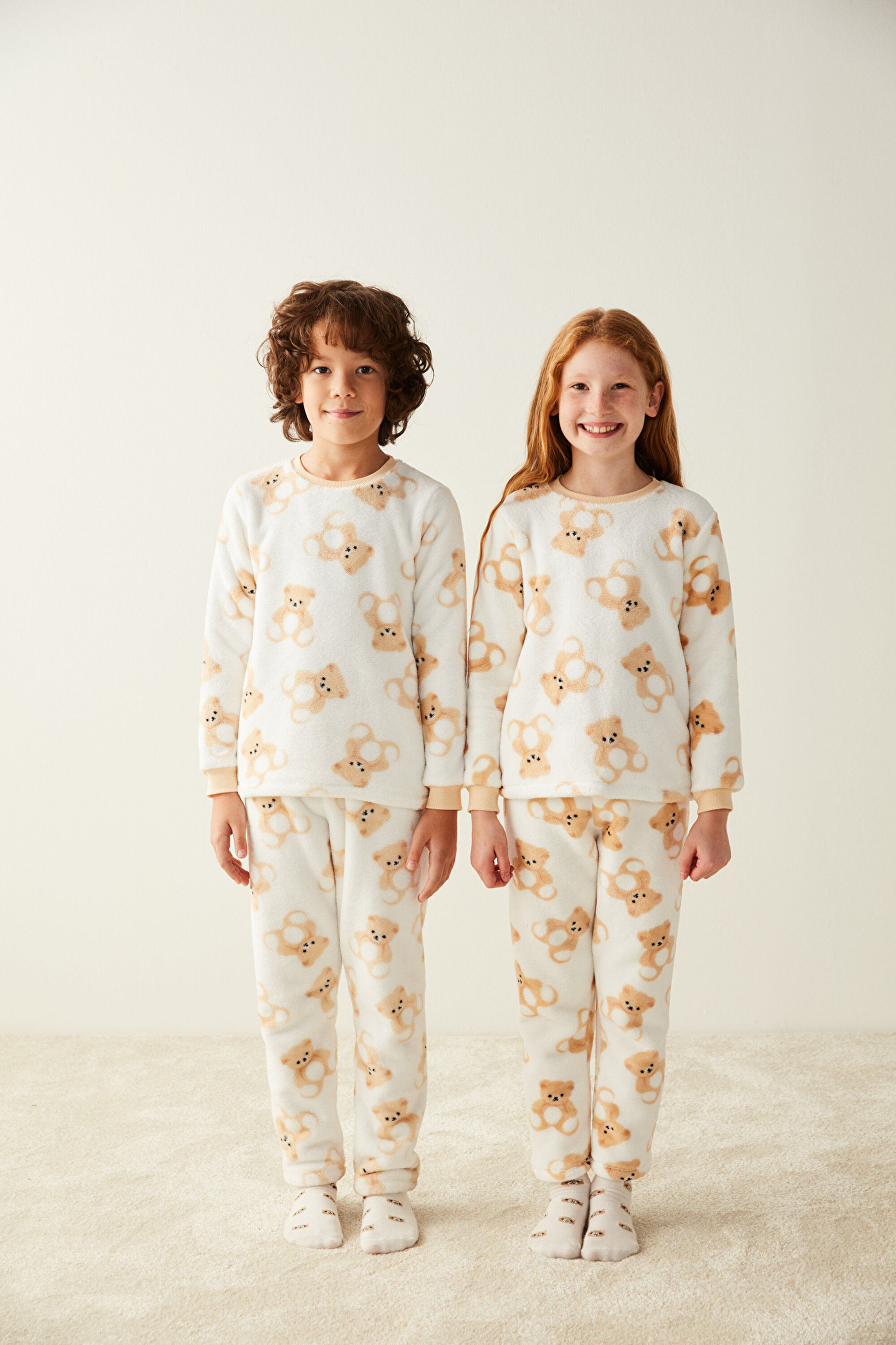 U.TEDDY BEAR LS, 11-12, B32 KIRIK BEYAZ
