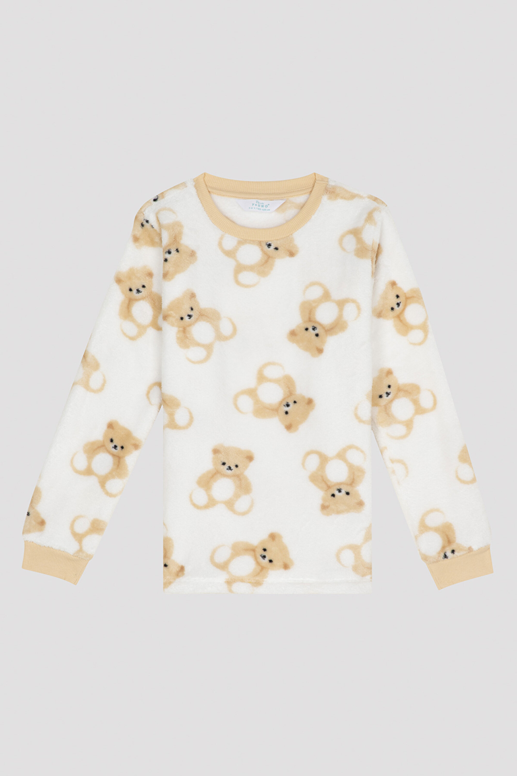 U.TEDDY BEAR LS, 11-12, B32 KIRIK BEYAZ