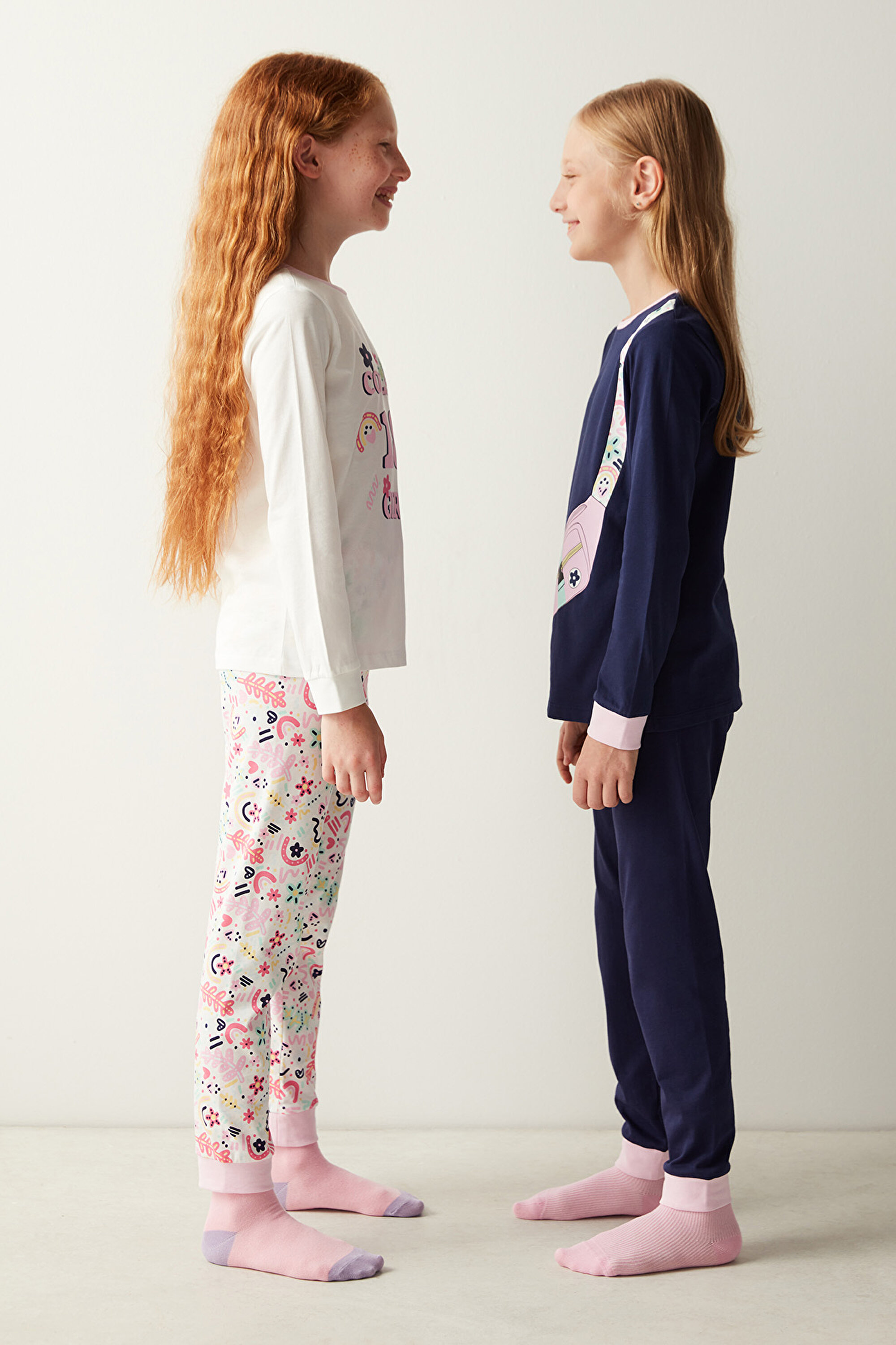 G.COLLEGE GIRL LS 2 PACK, 11-12, MIX MIX