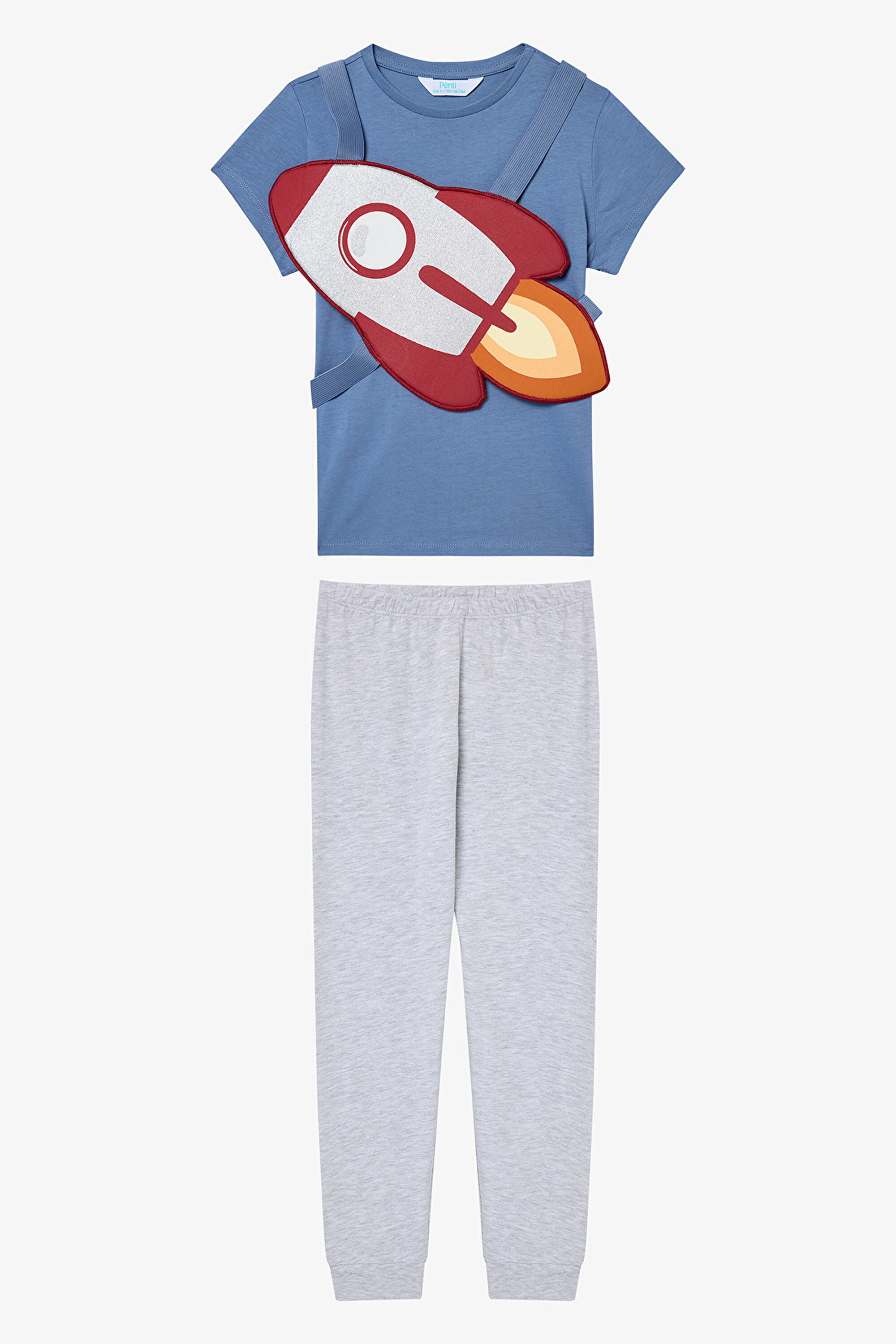 Erkek Çocuk Rocket Çok Renkli Pijama Takımı PNGO0ACU25IY-MIX - Çok