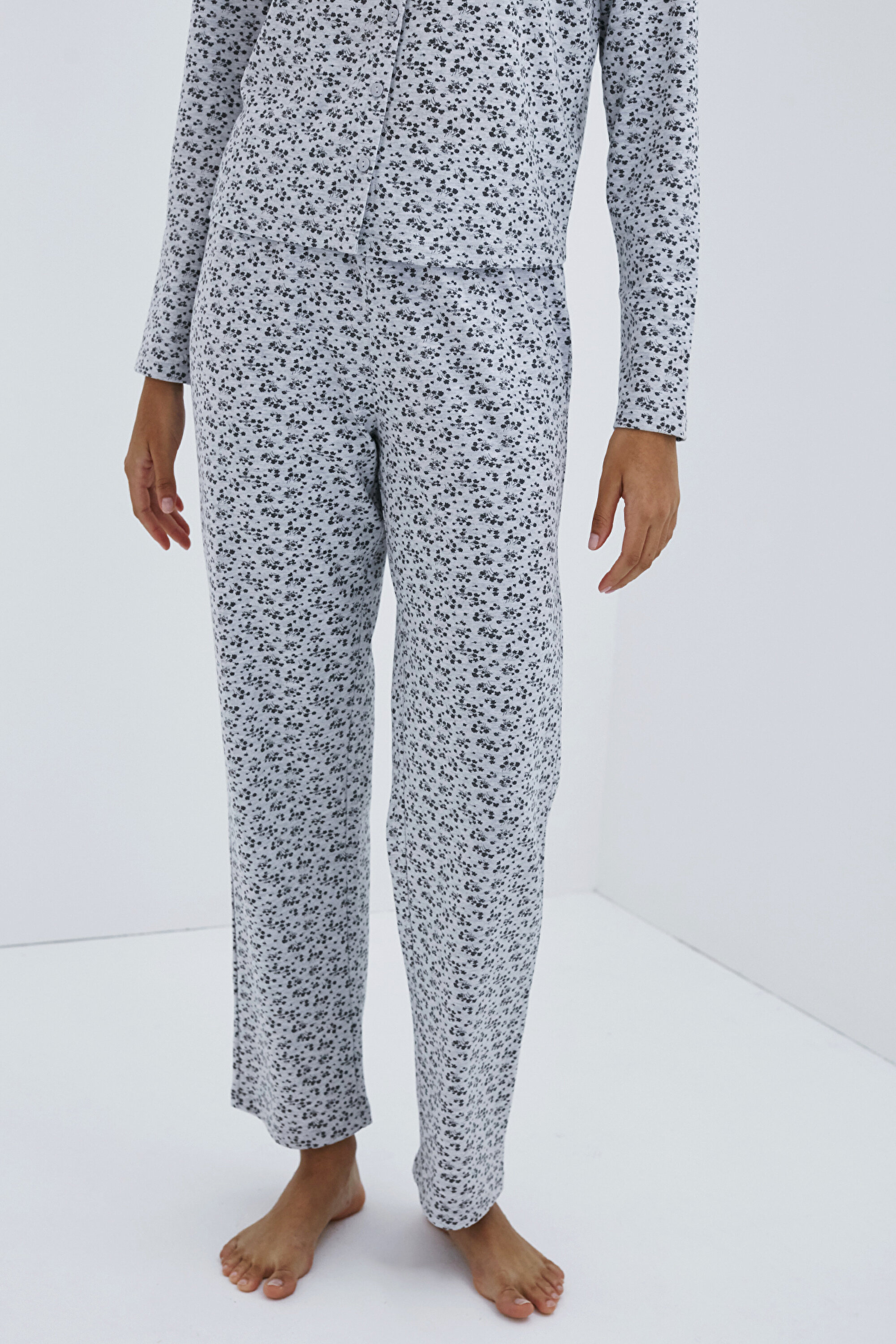 MELANGE FLORAL PANT, L, AGJ A.GRI MELANJ