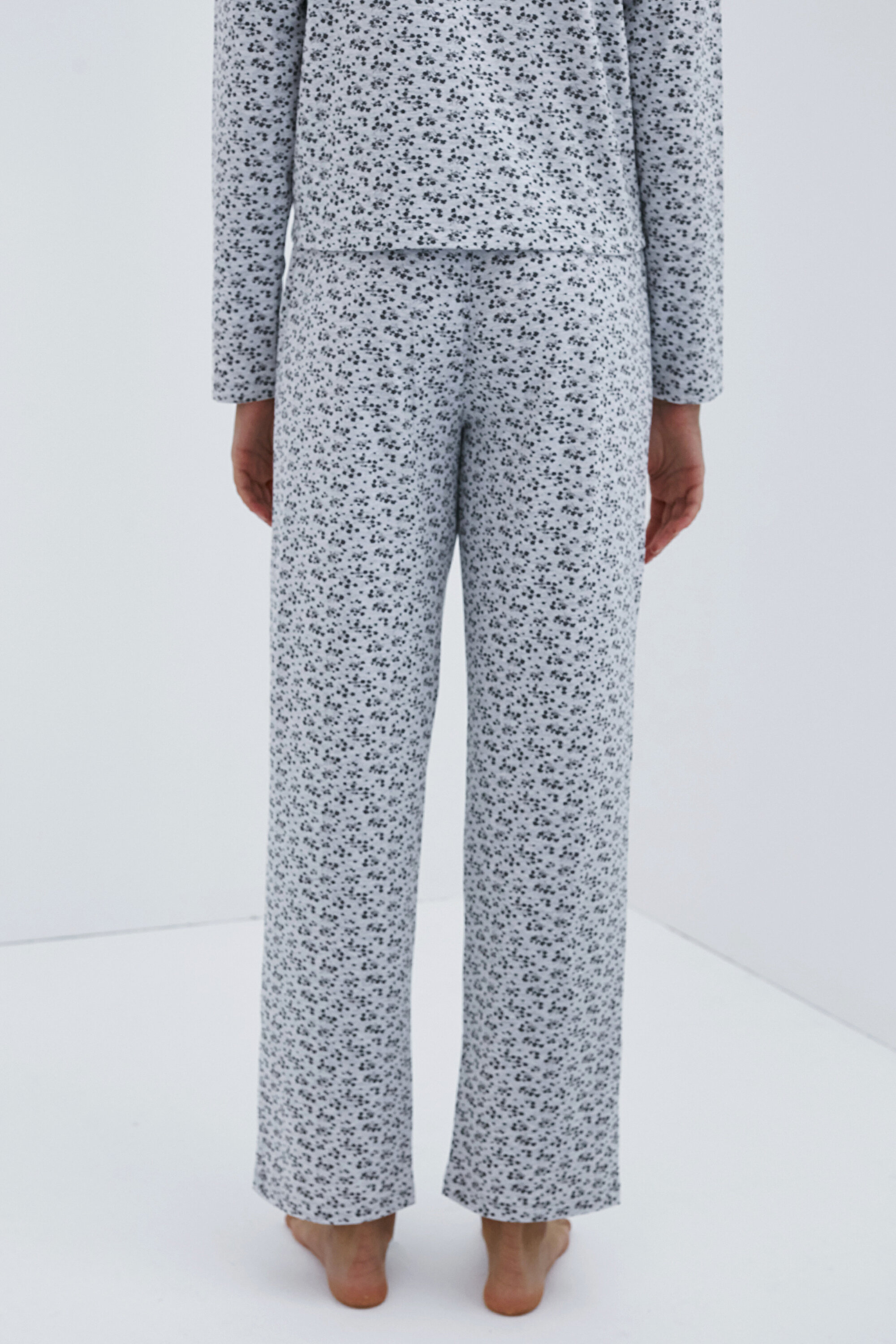 MELANGE FLORAL PANT, L, AGJ A.GRI MELANJ