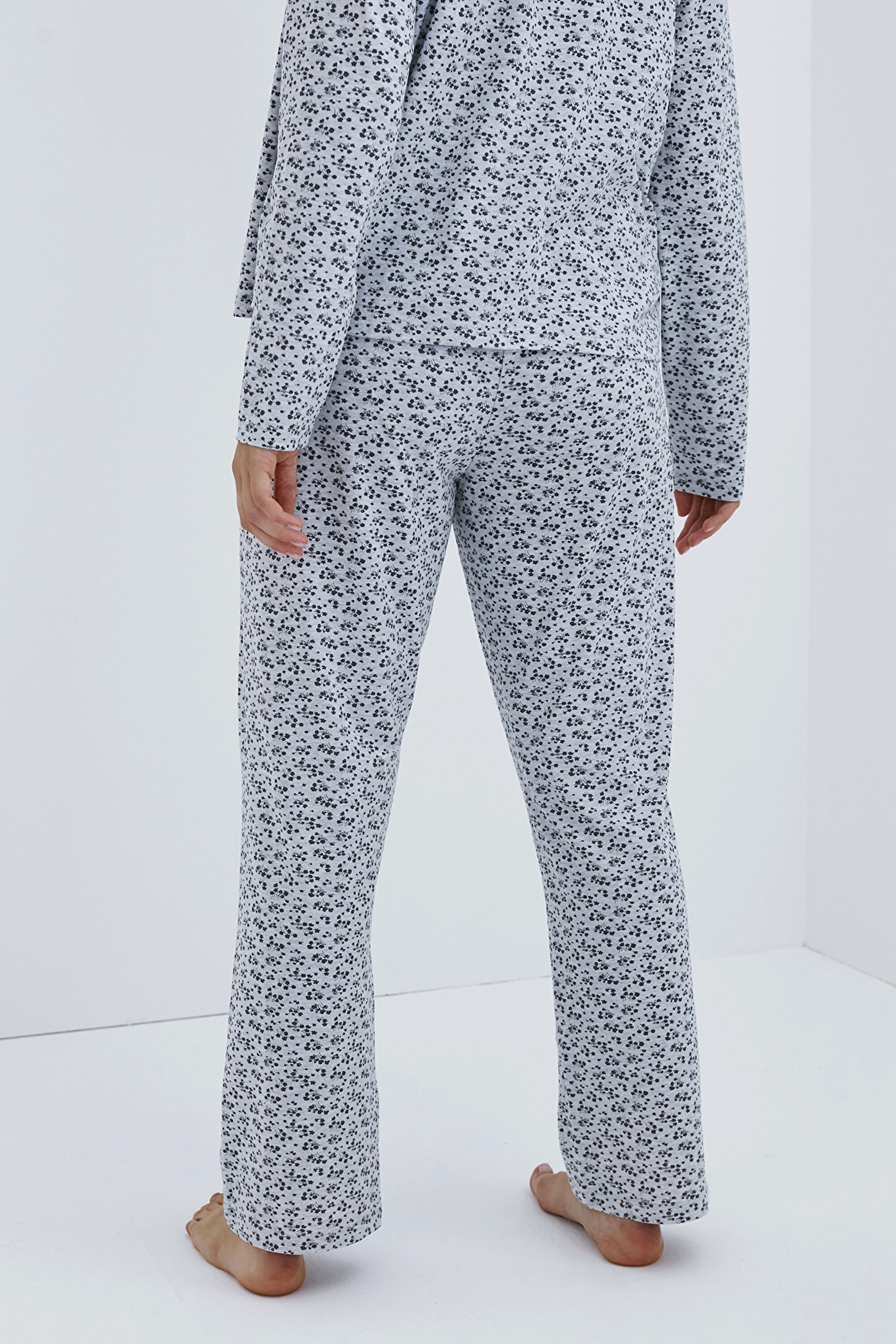 MELANGE FLORAL PANT, L, AGJ A.GRI MELANJ