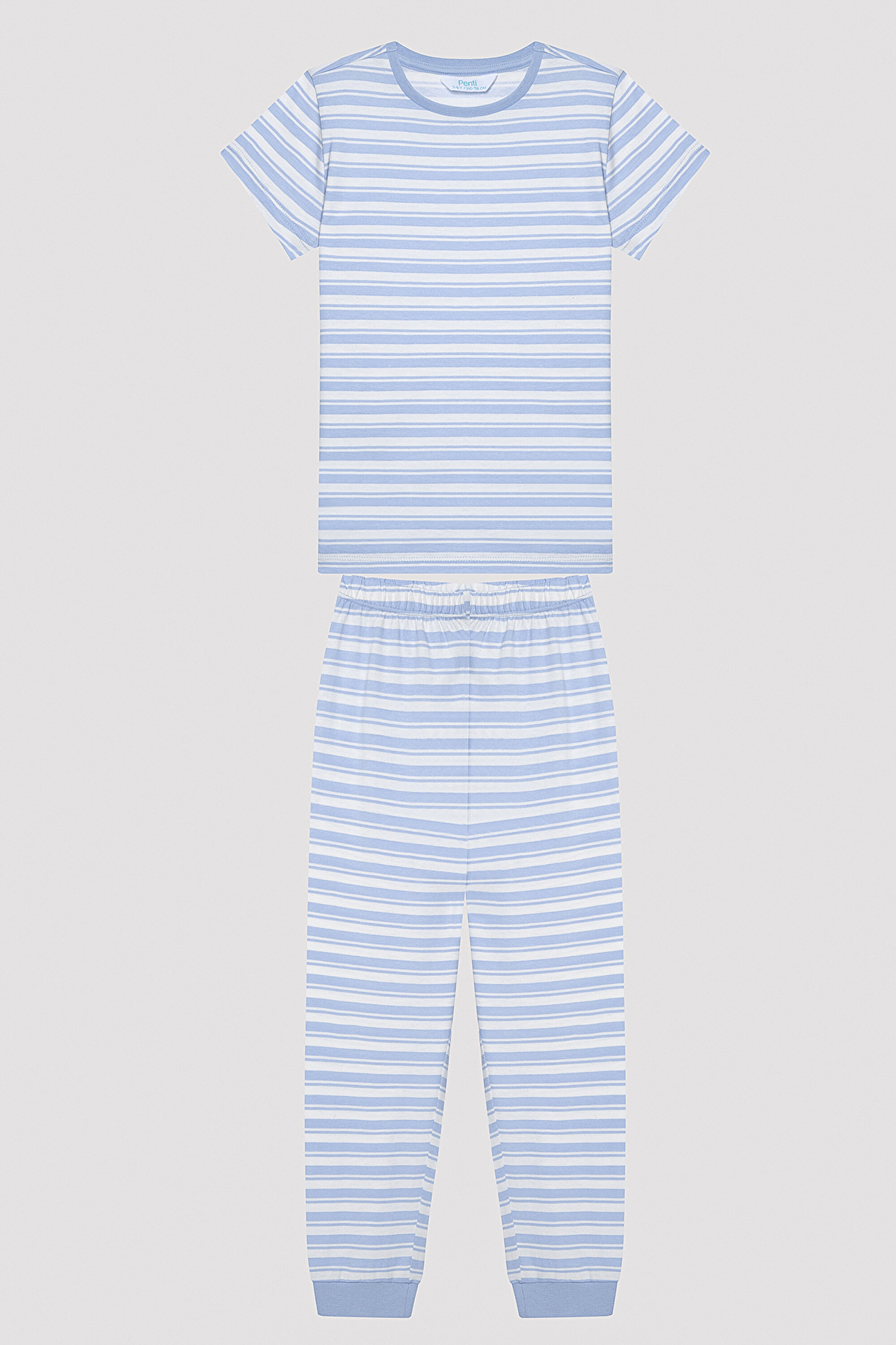 B.STRIPE CK SS 2 PACK PJ, 11-12, MIX MIX