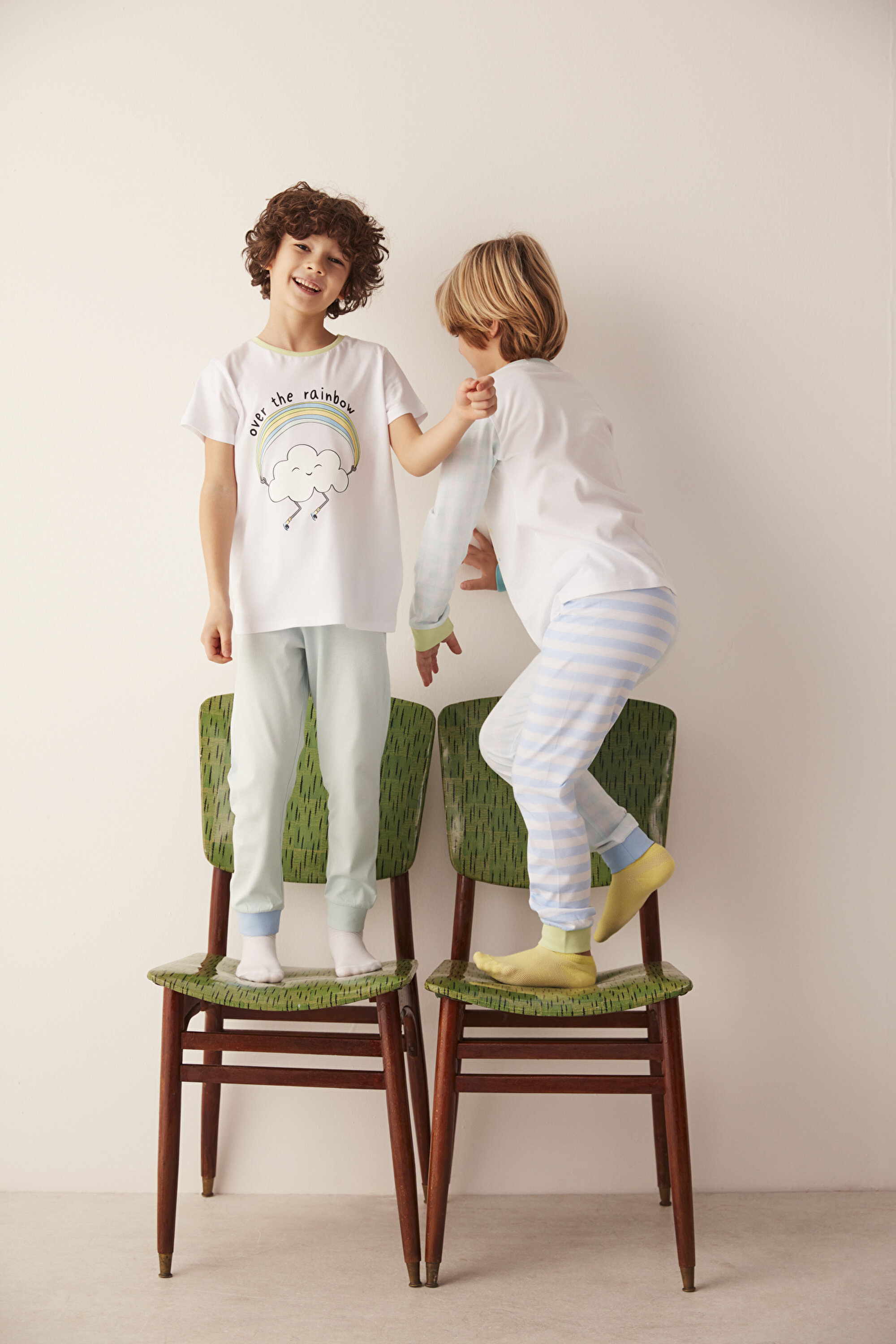 B.COLORFUL LS-SS 4 PACK PJ, 112, MIX MIX