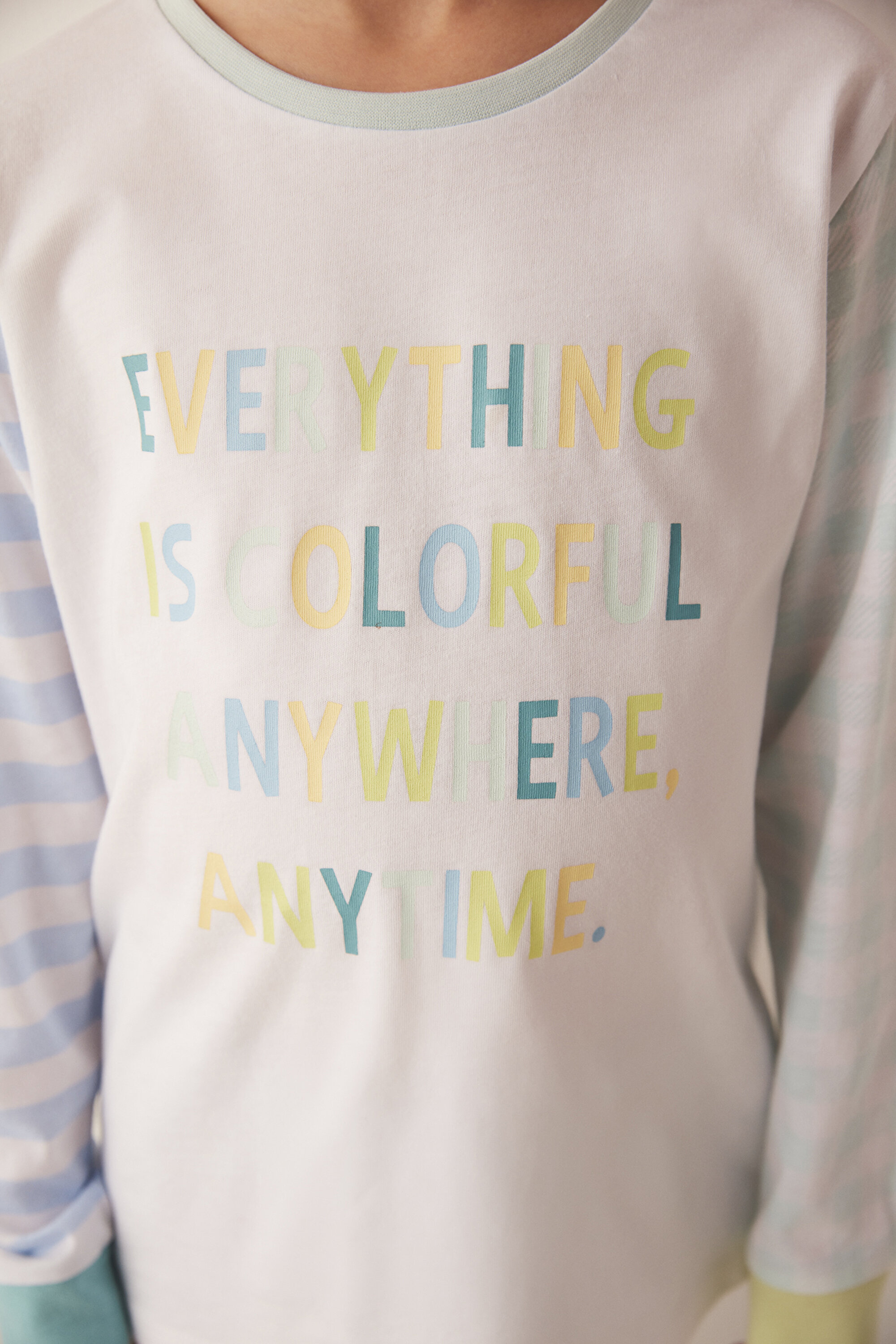 B.COLORFUL LS-SS 4 PACK PJ, 112, MIX MIX