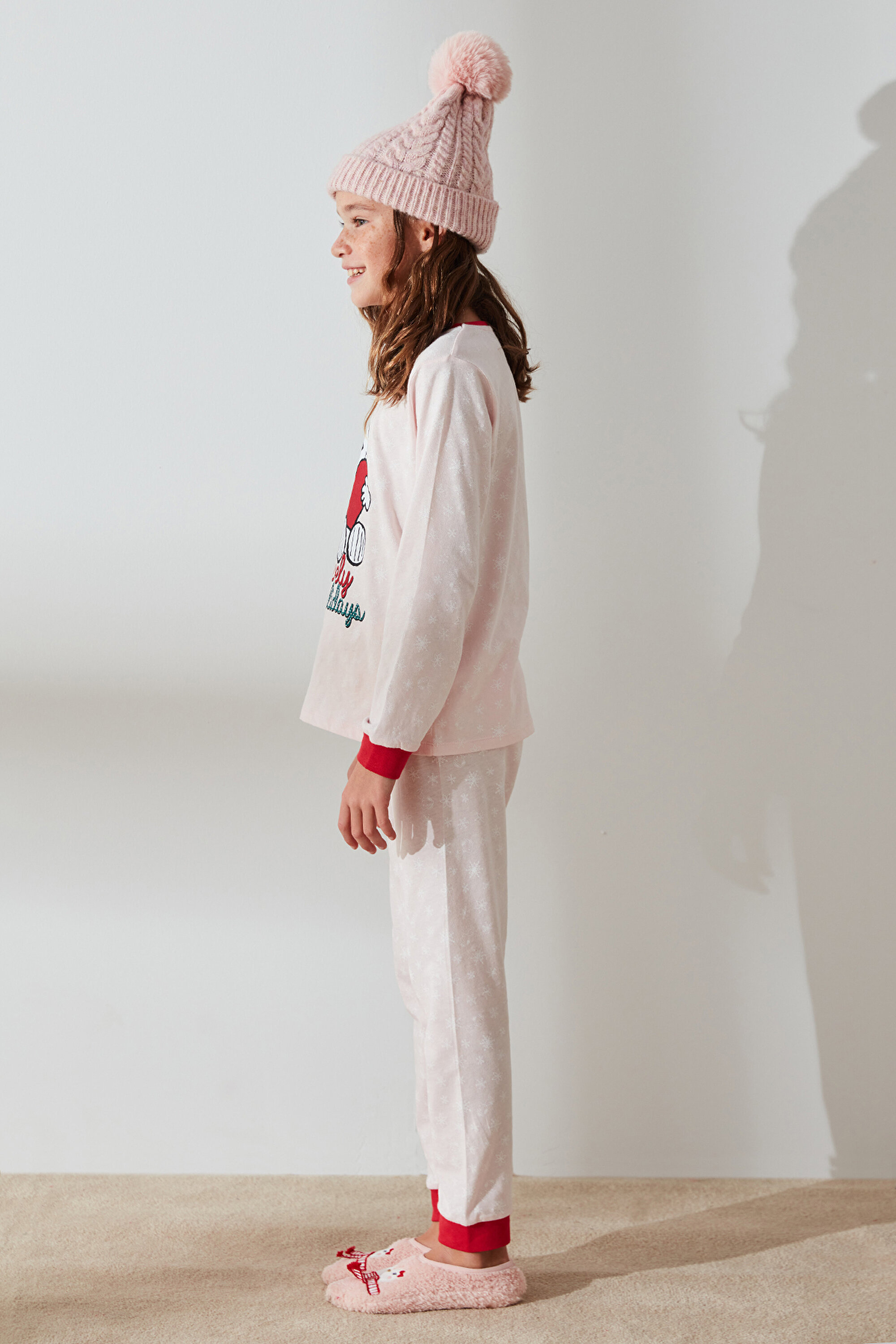 GIRLS LIC SNOOPY NY 2LI, 3-4, PN11 PEMBE