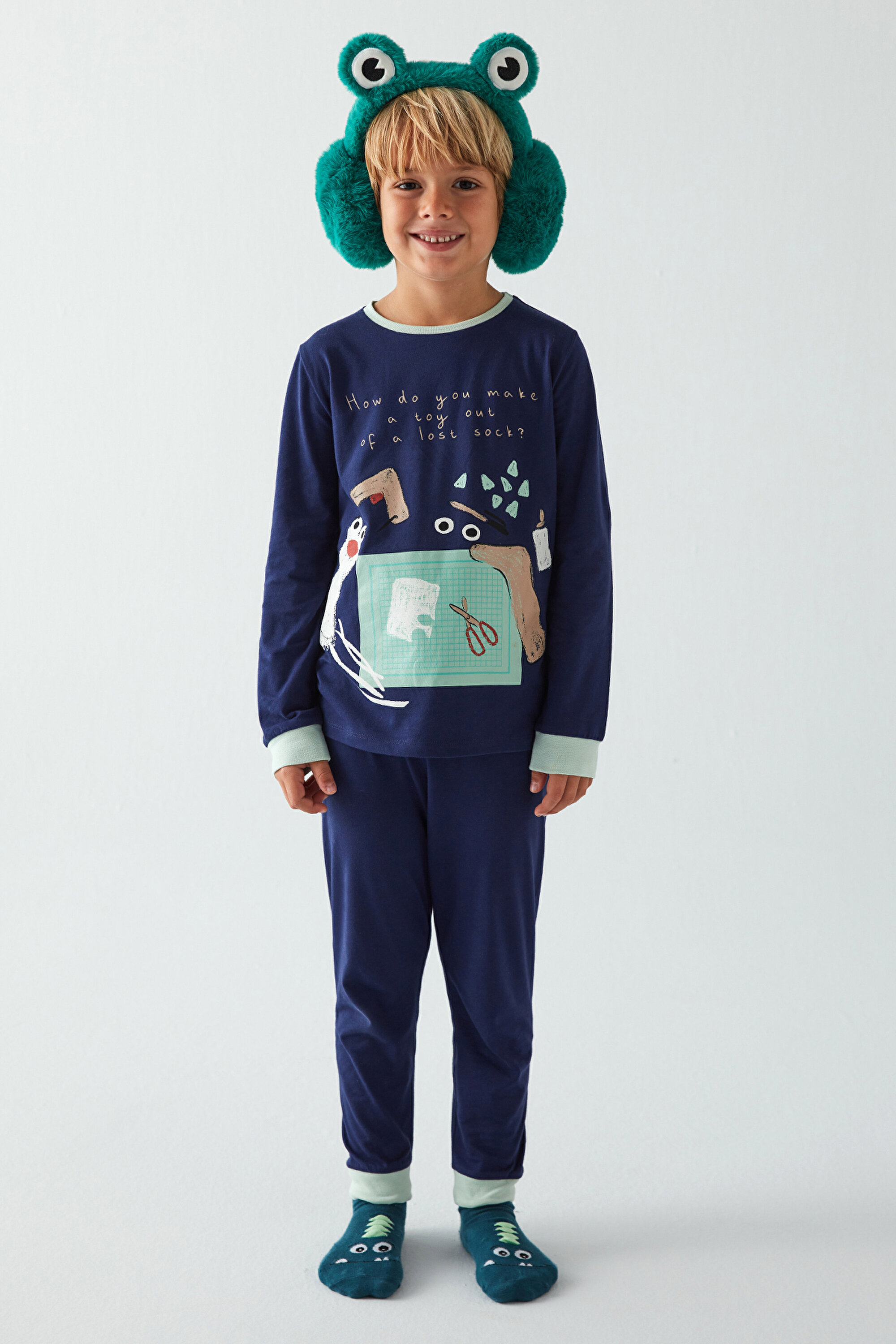 BOYS LOST SOCK LS 4LU PJ S, 112, MIX MIX