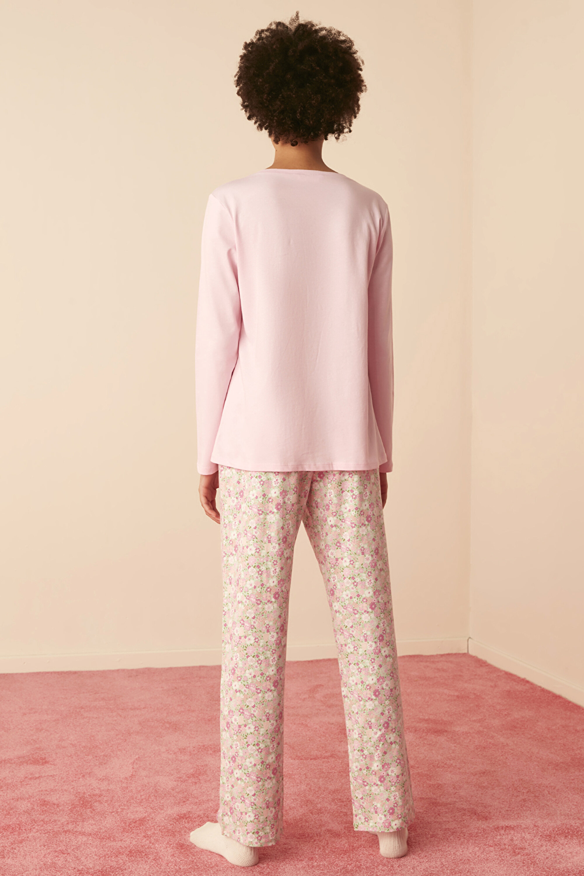 HUGGING LS PANTOLON SET, 3XL, PN32 PEMBE