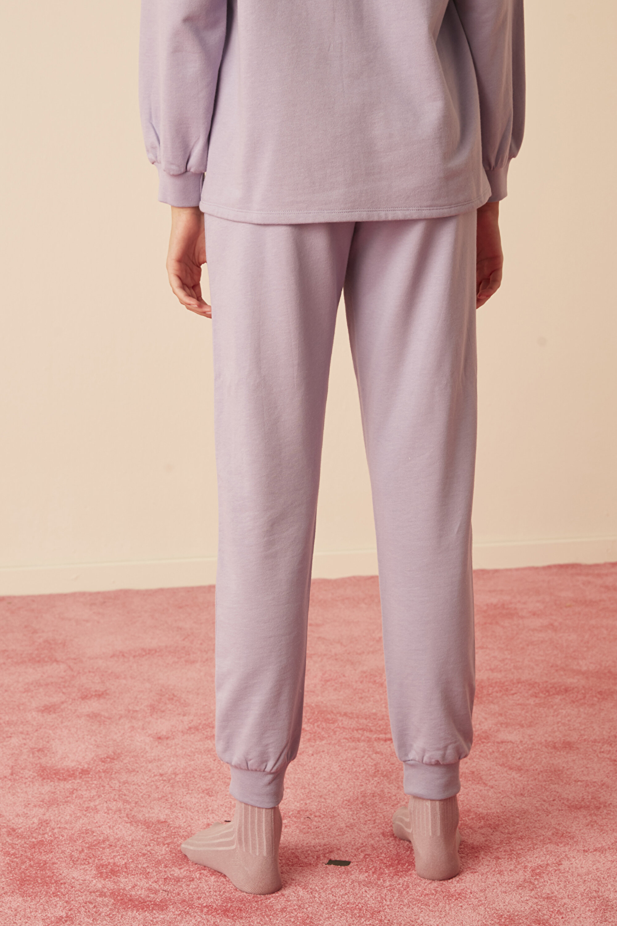 LILAC CUFF PANTOLON, L, LA39 LILA