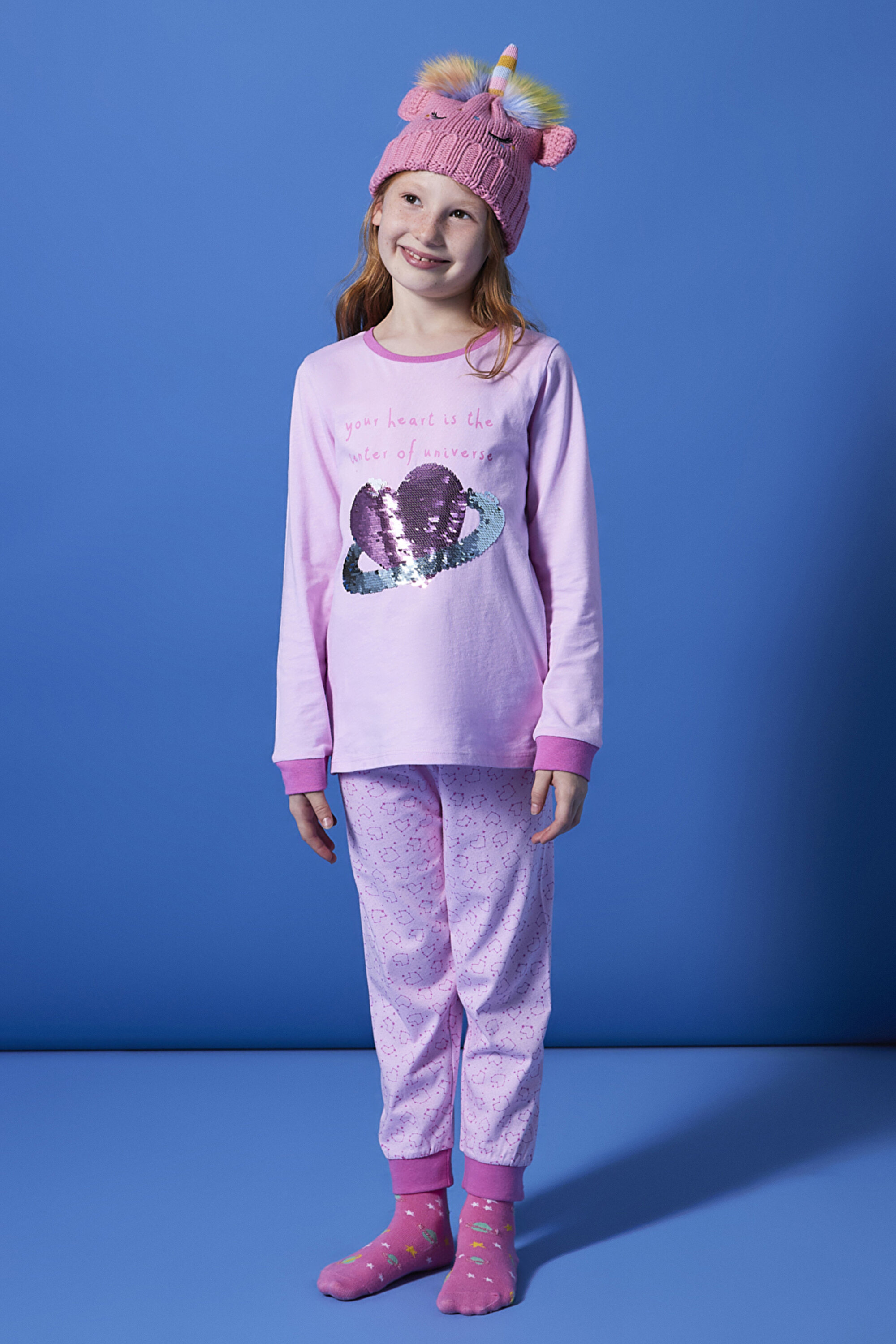 GIRLS MY GALAXY LS 2LI, 3-4, PN72 PEMBE