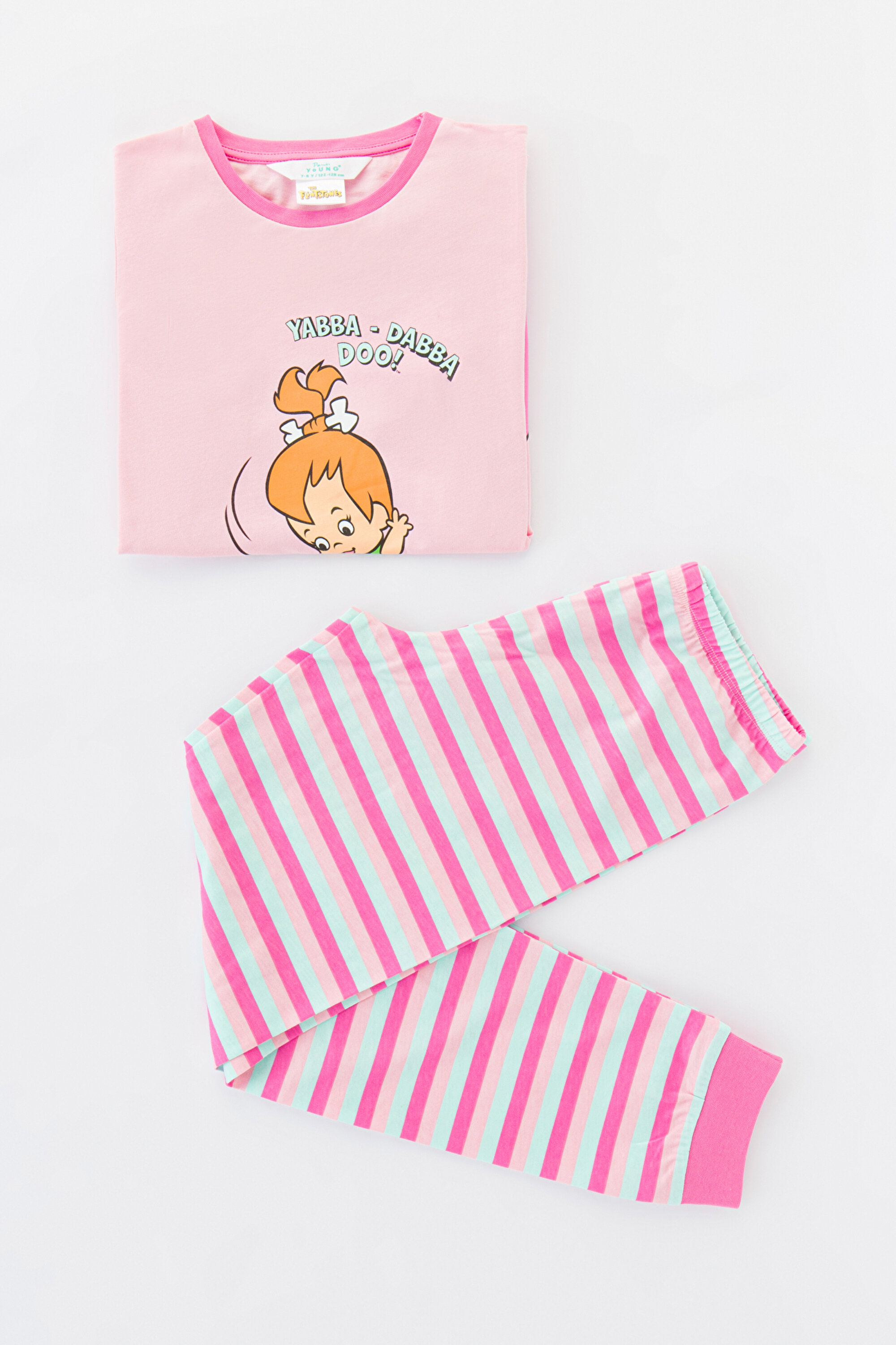 GIRLS LIC FLINSTONES LS 2L, 3-4, MIX MIX