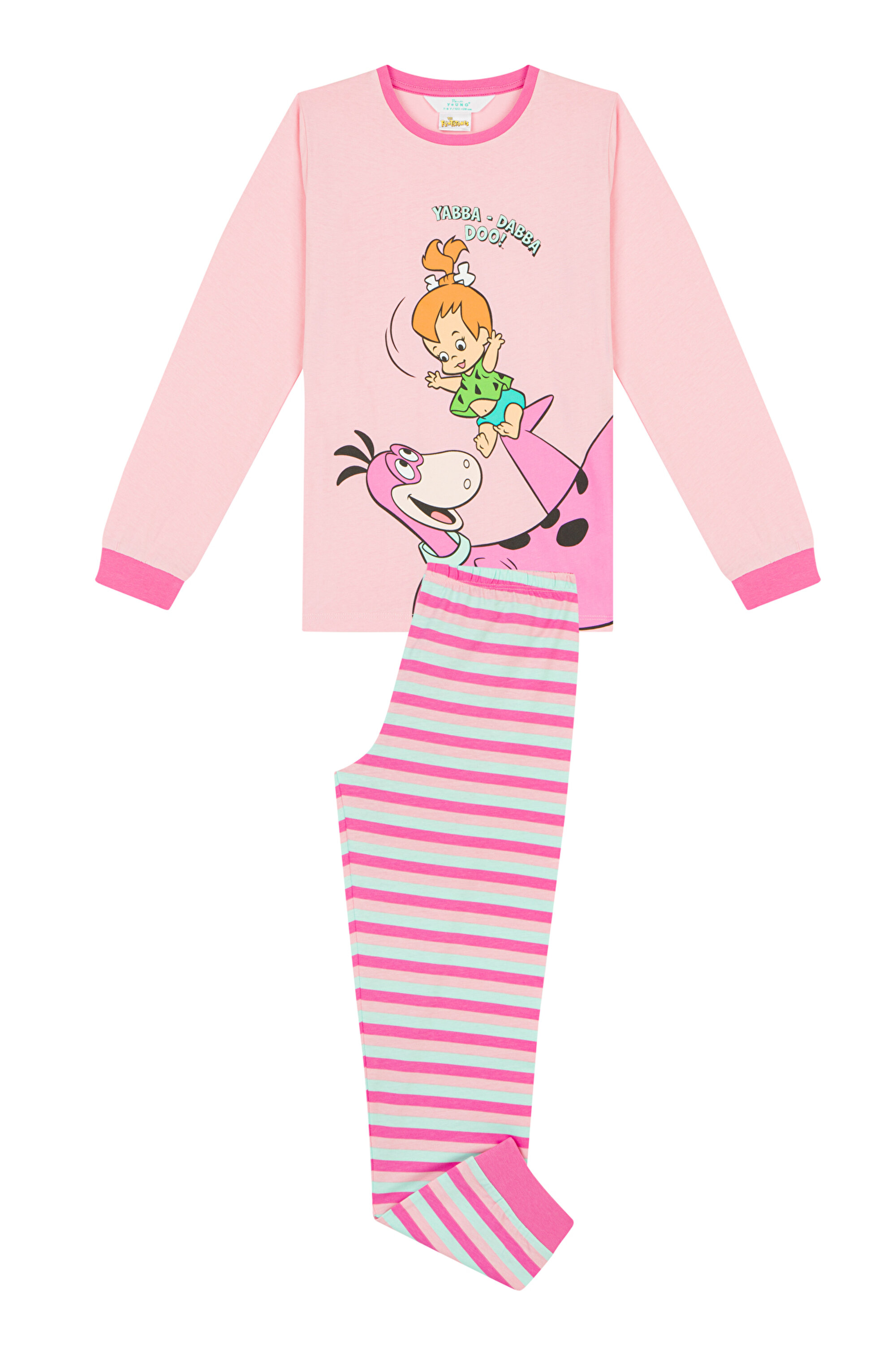GIRLS LIC FLINSTONES LS 2L, 3-4, MIX MIX